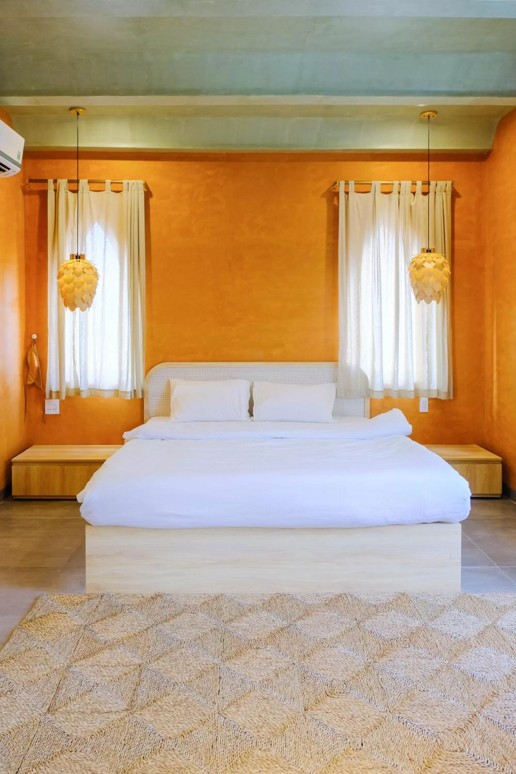 Bed, Bathroom in Eo Gió Có Homestay