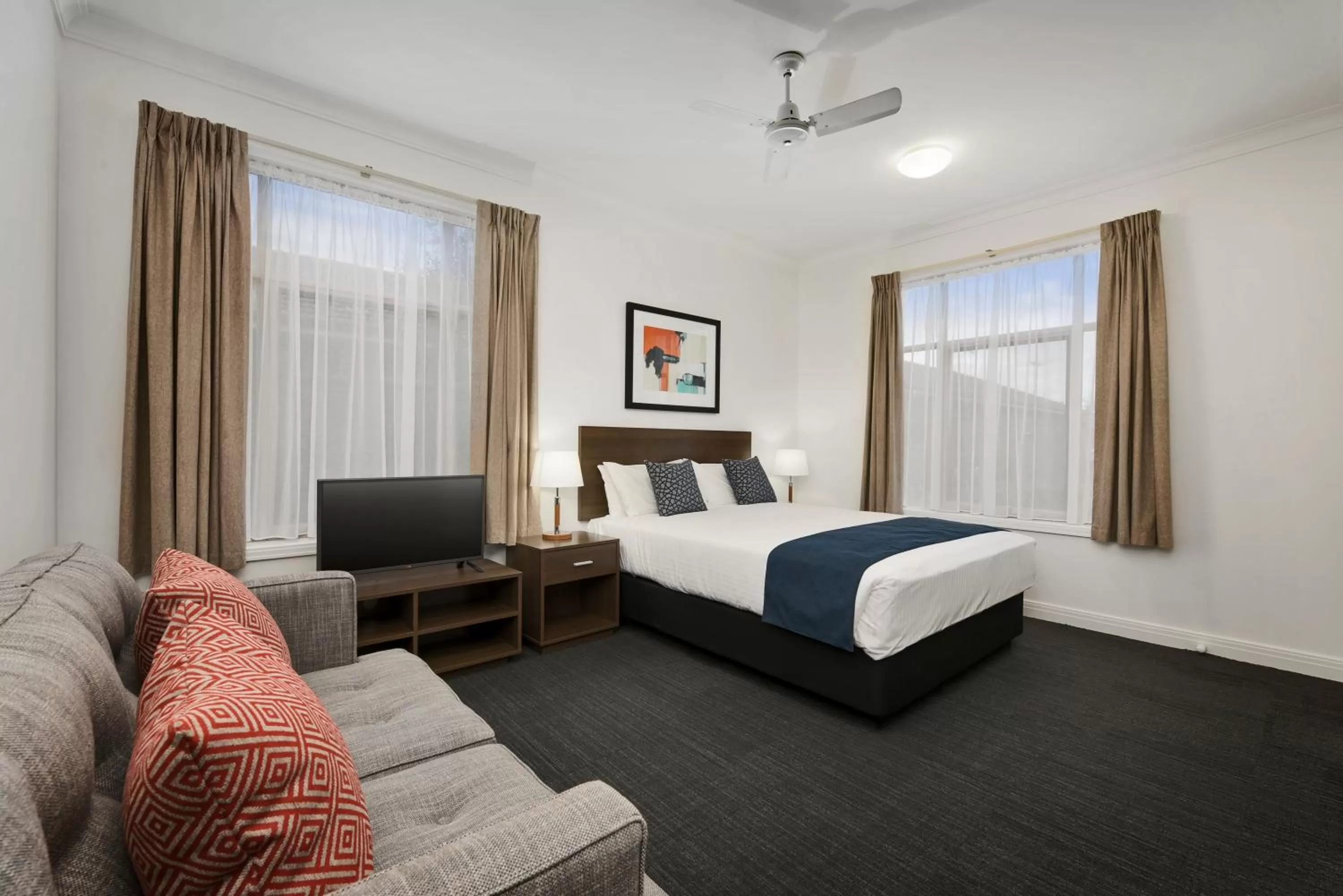 Living room, Bed in Quest Dandenong