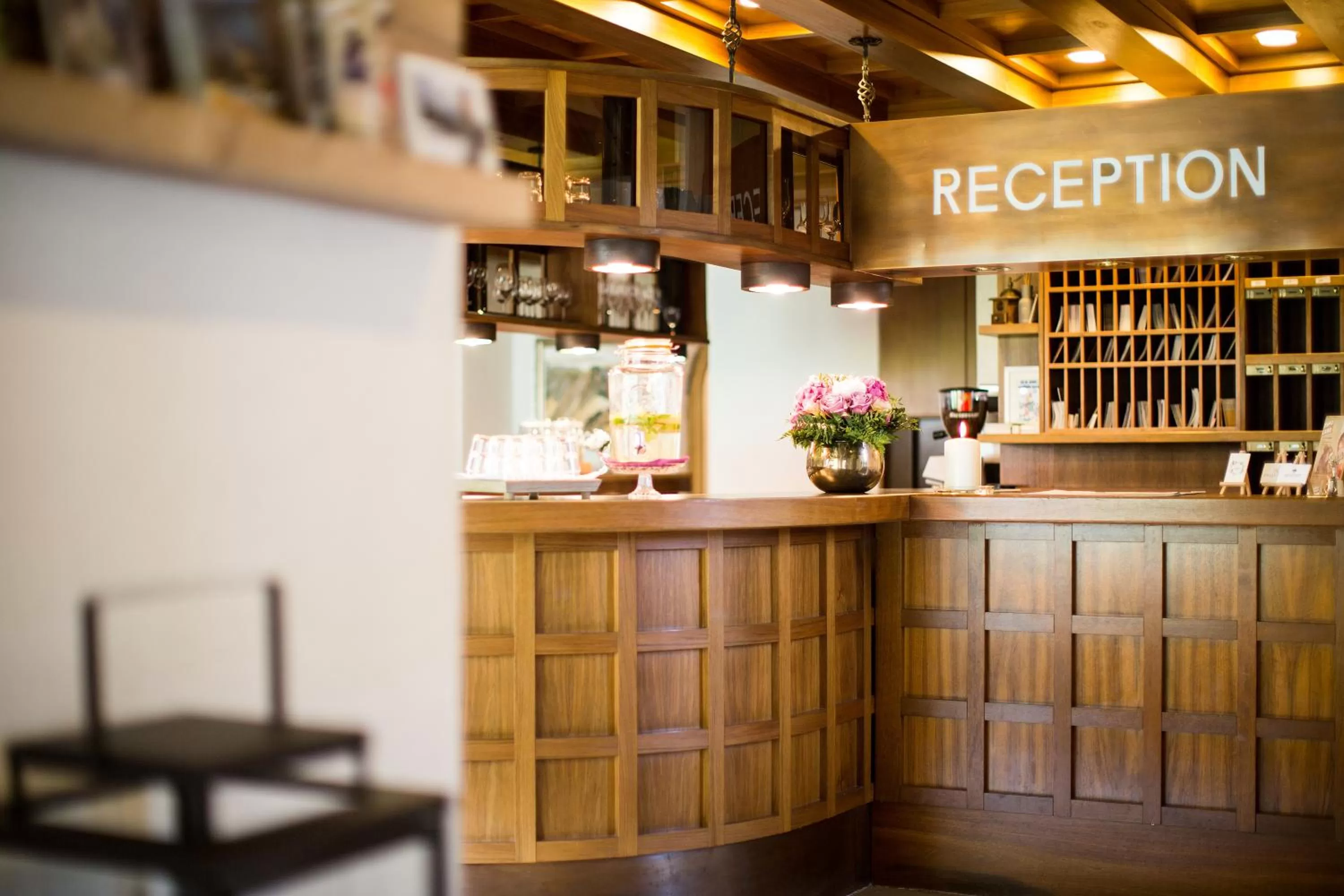 Lobby or reception in Hotel Garni Römerhof