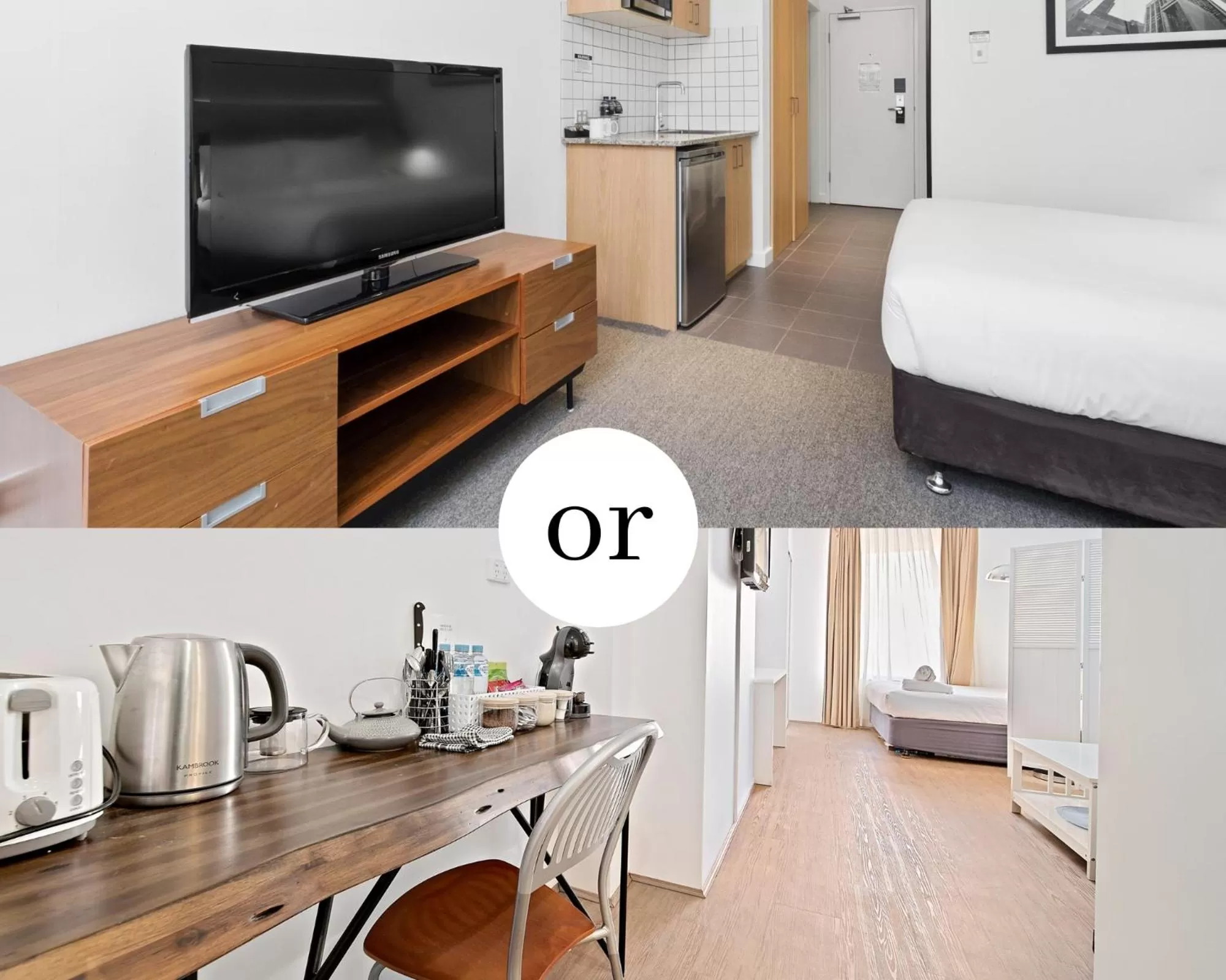 TV and multimedia, Bed in All Suites Perth