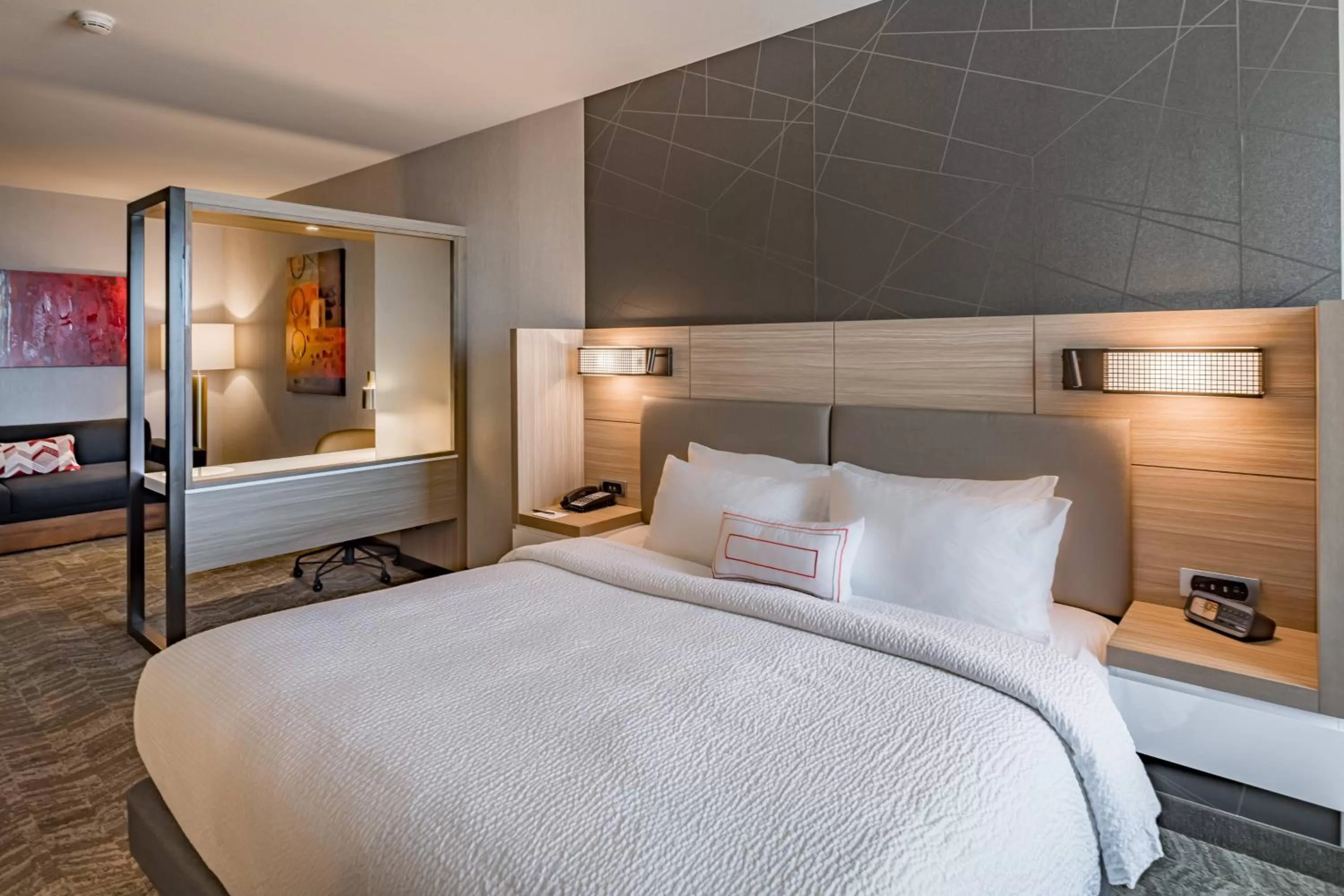 Photo of the whole room, Bed in SpringHill Suites Dallas Central Expressway