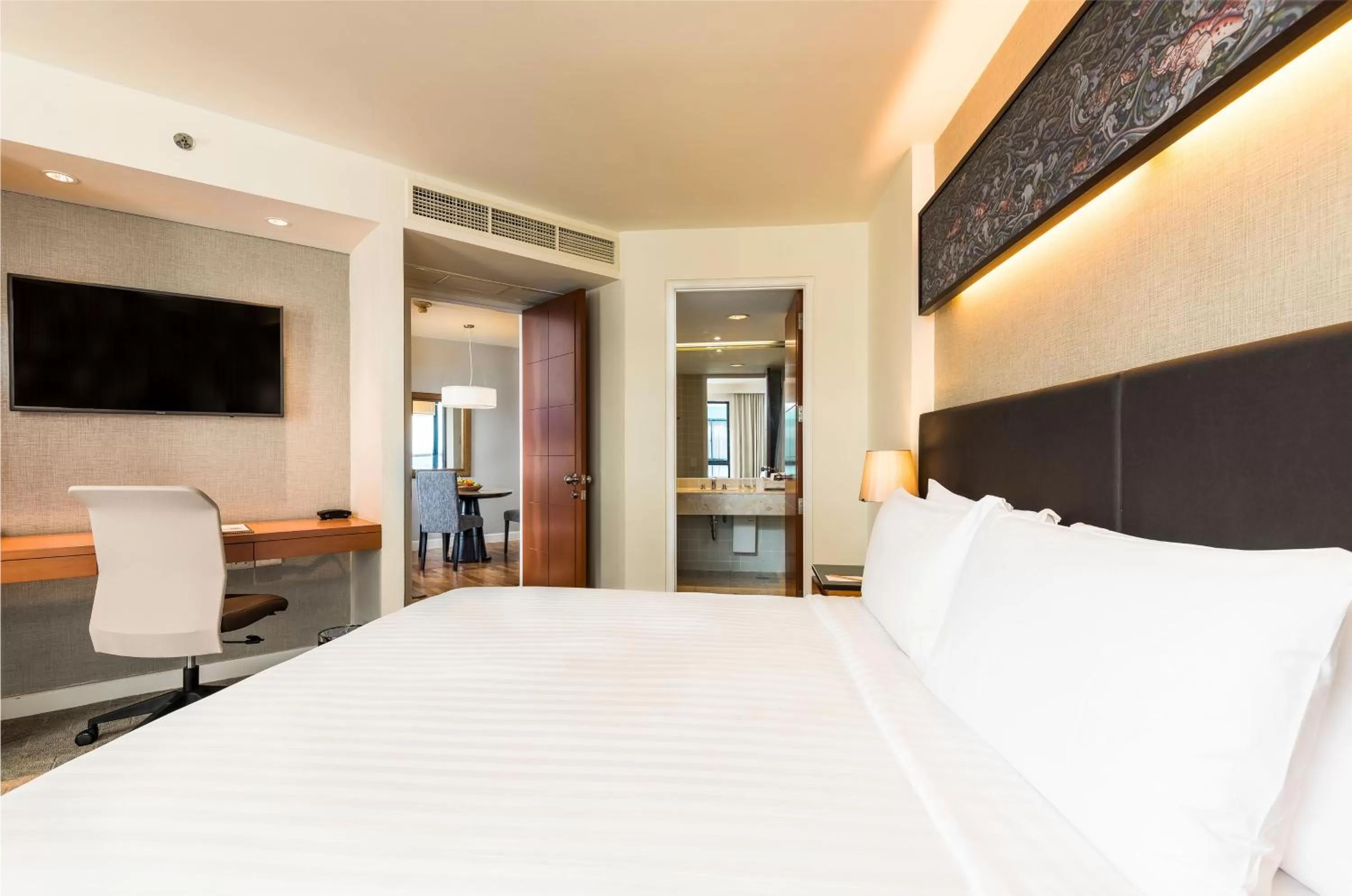 Bed in Chatrium Sathon Bangkok