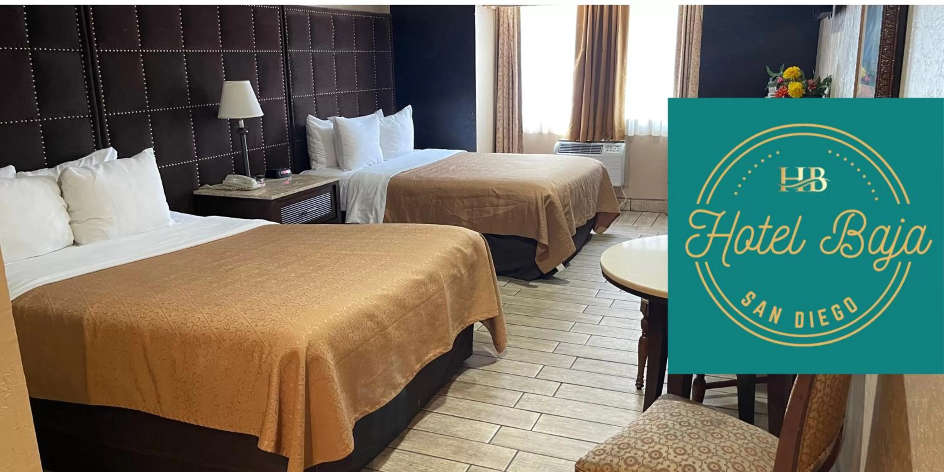 Bed in Hotel Baja San Diego