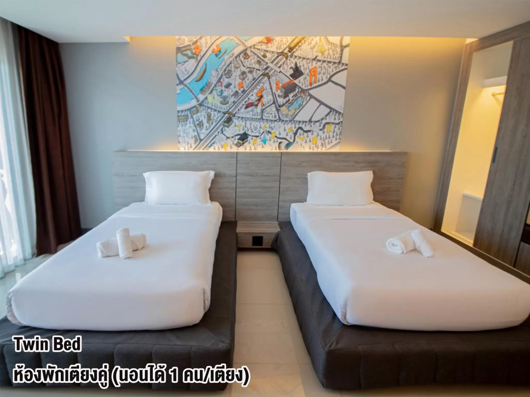 Bedroom, Bed in Fortune D Hotel Phitsanulok