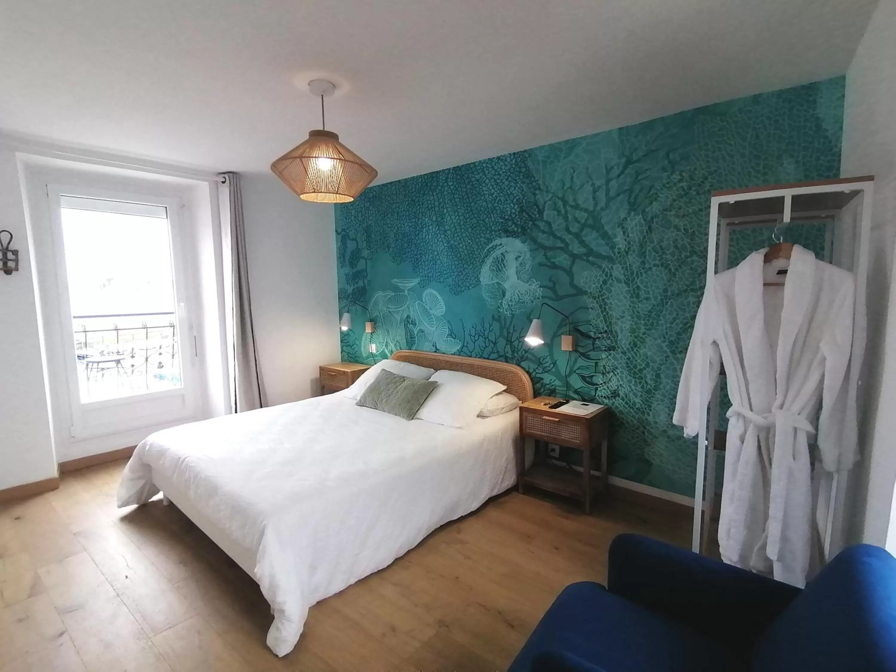 Bed in La bulle d'Etel, chambres & spa