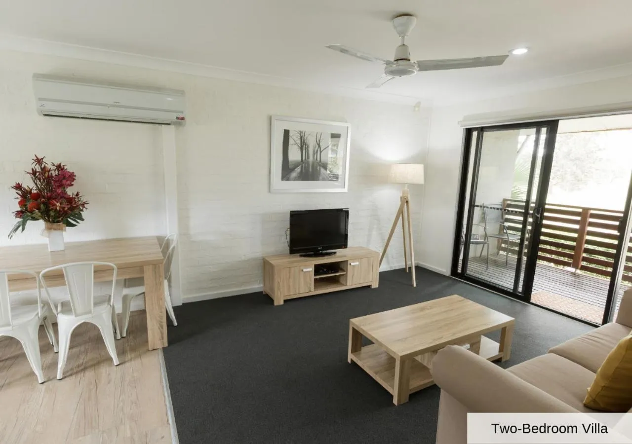Living room in Pokolbin Village Estate
