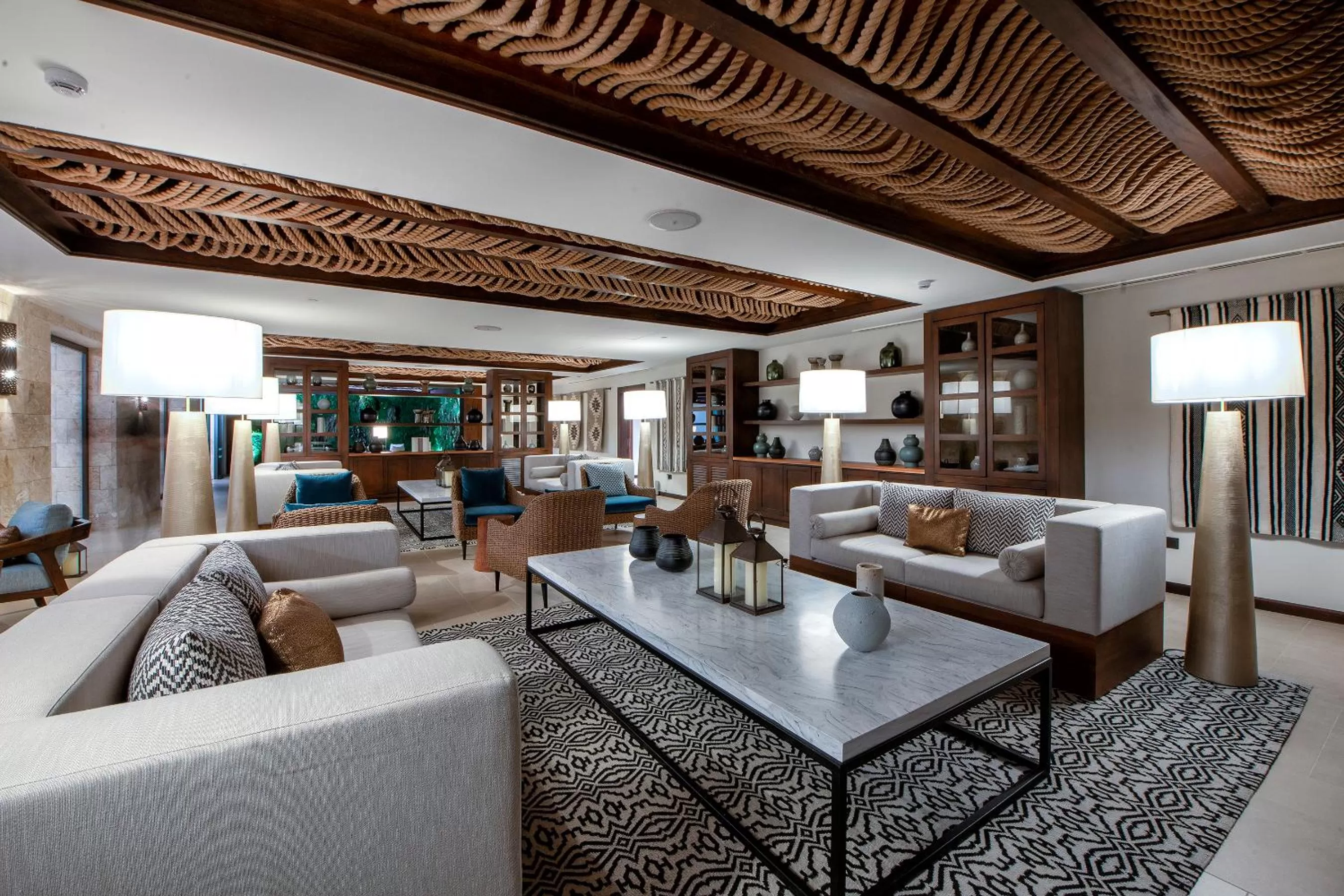 Living room in Unique Club at Lopesan Costa Bávaro Resort