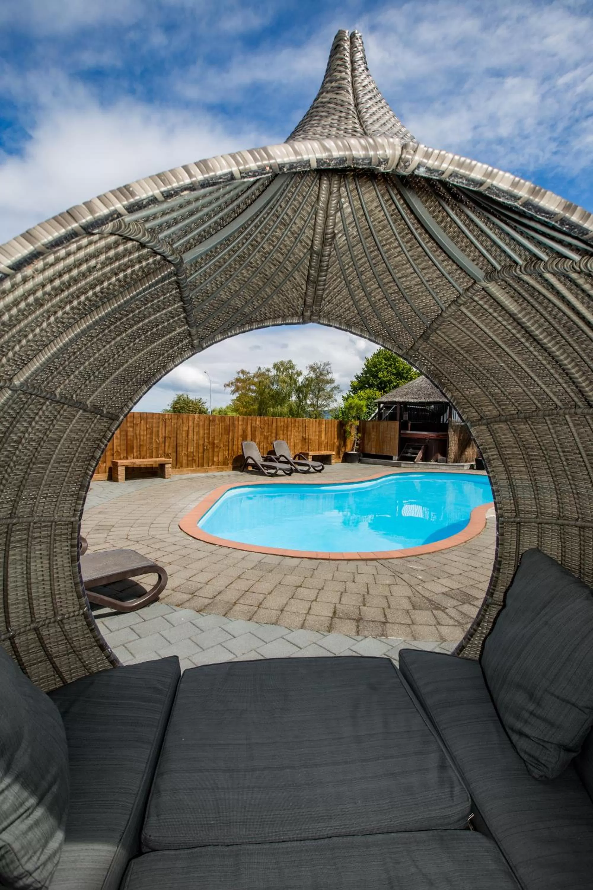 Property building in Le Chalet Suisse Motel Taupo