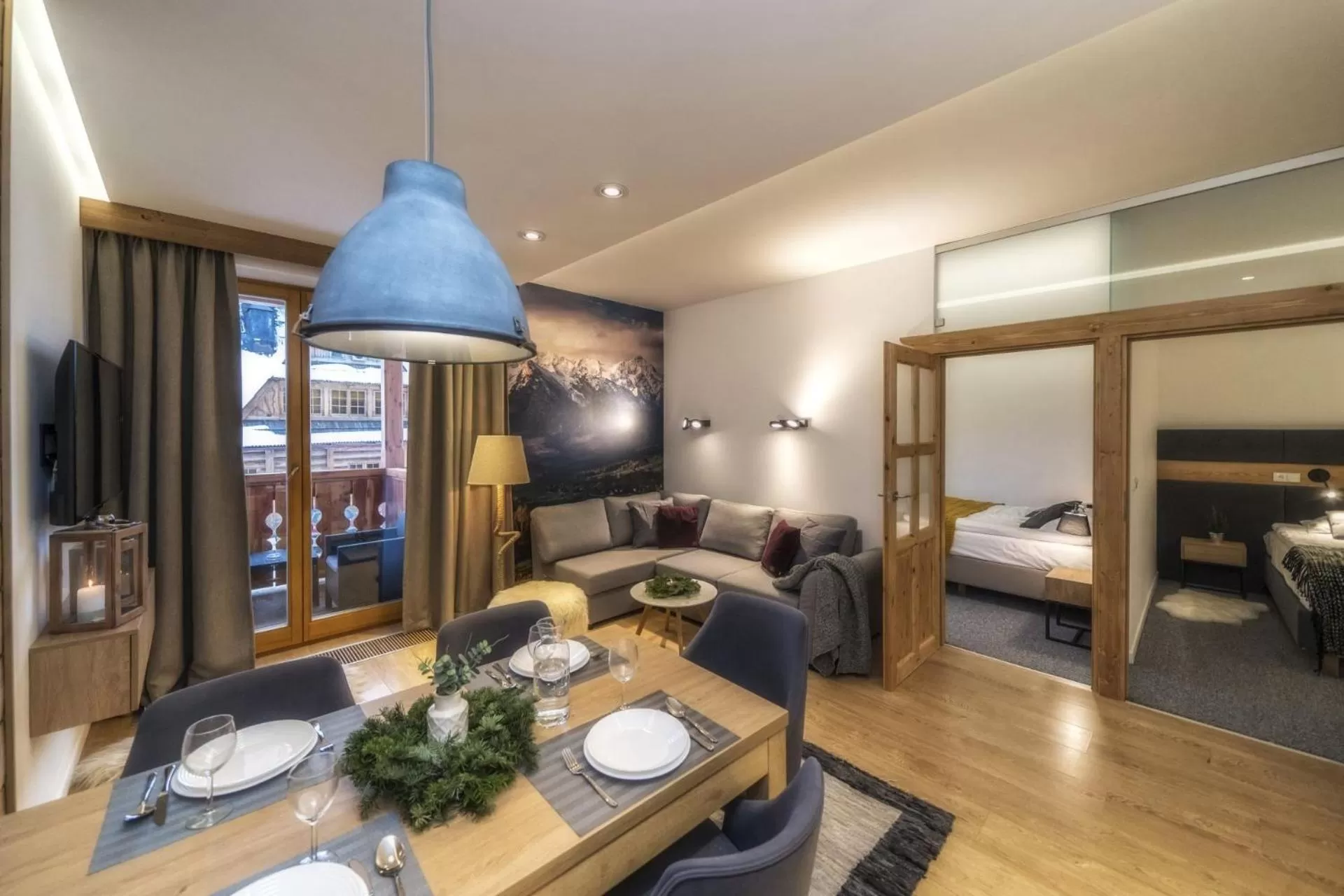 TV and multimedia, Bed in Aparthotel Giewont