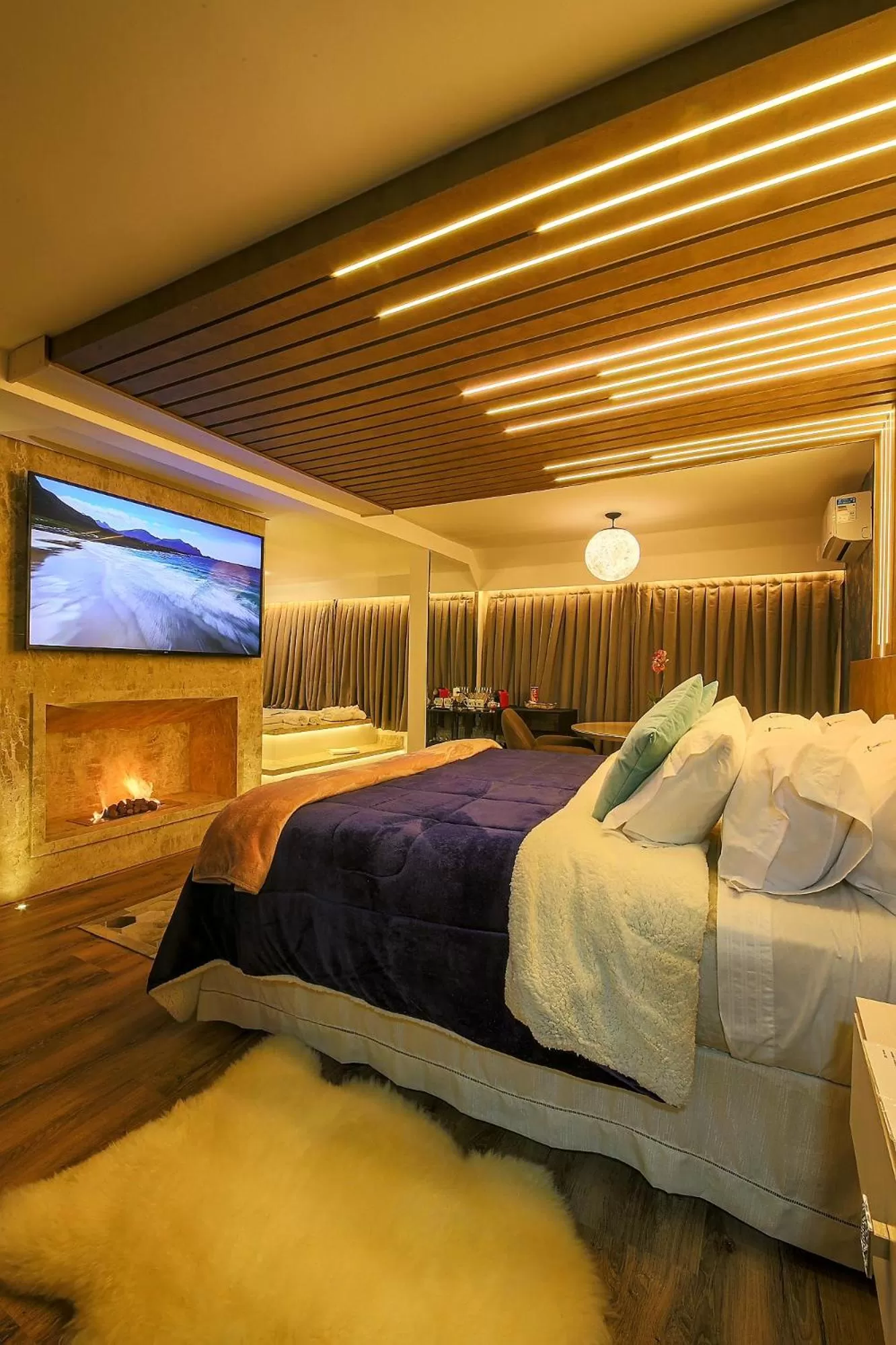 TV and multimedia, Bed in Caminho das Pedras Pousada de Charme