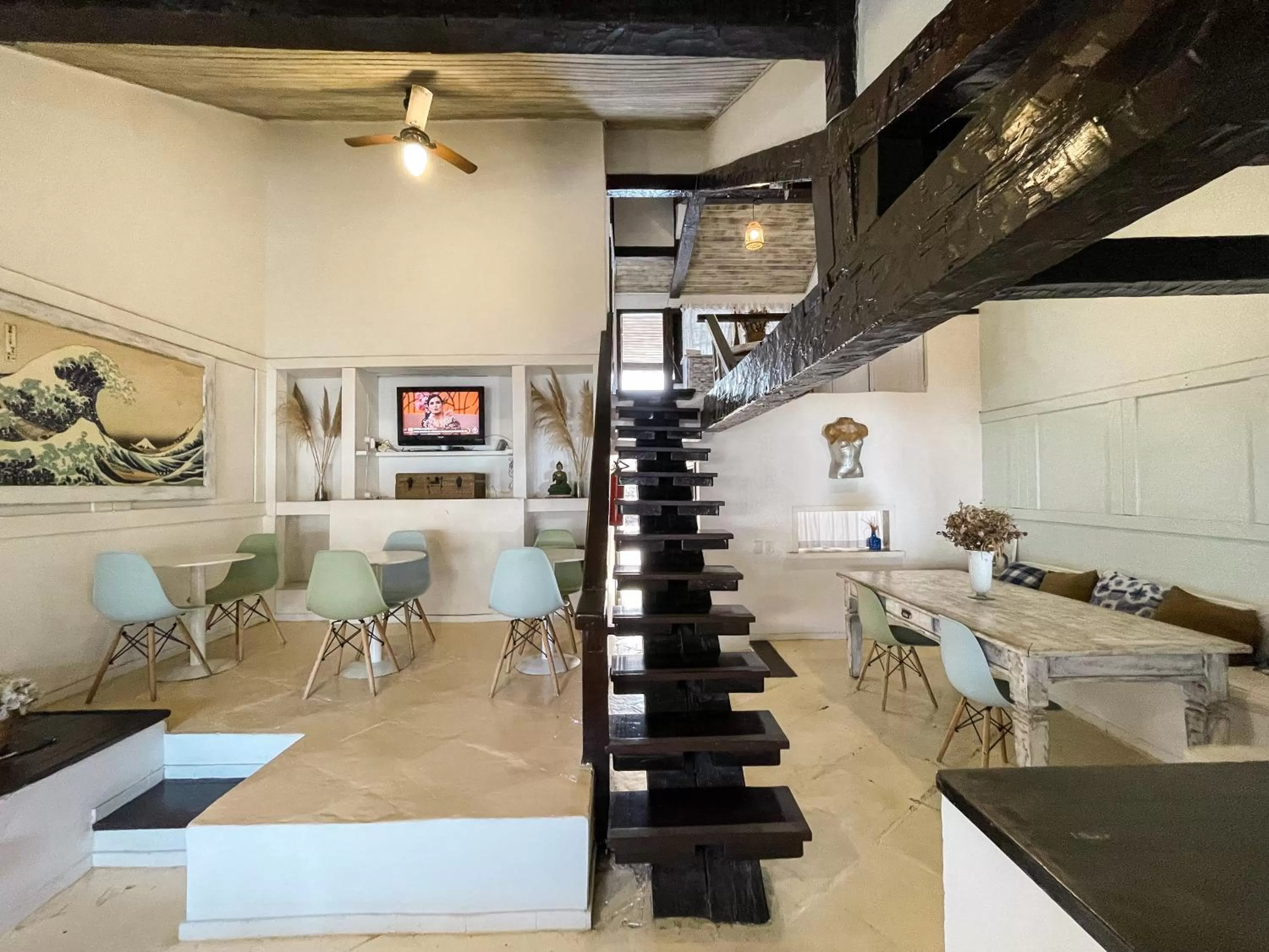 Communal lounge/ TV room in Pousada Marittima