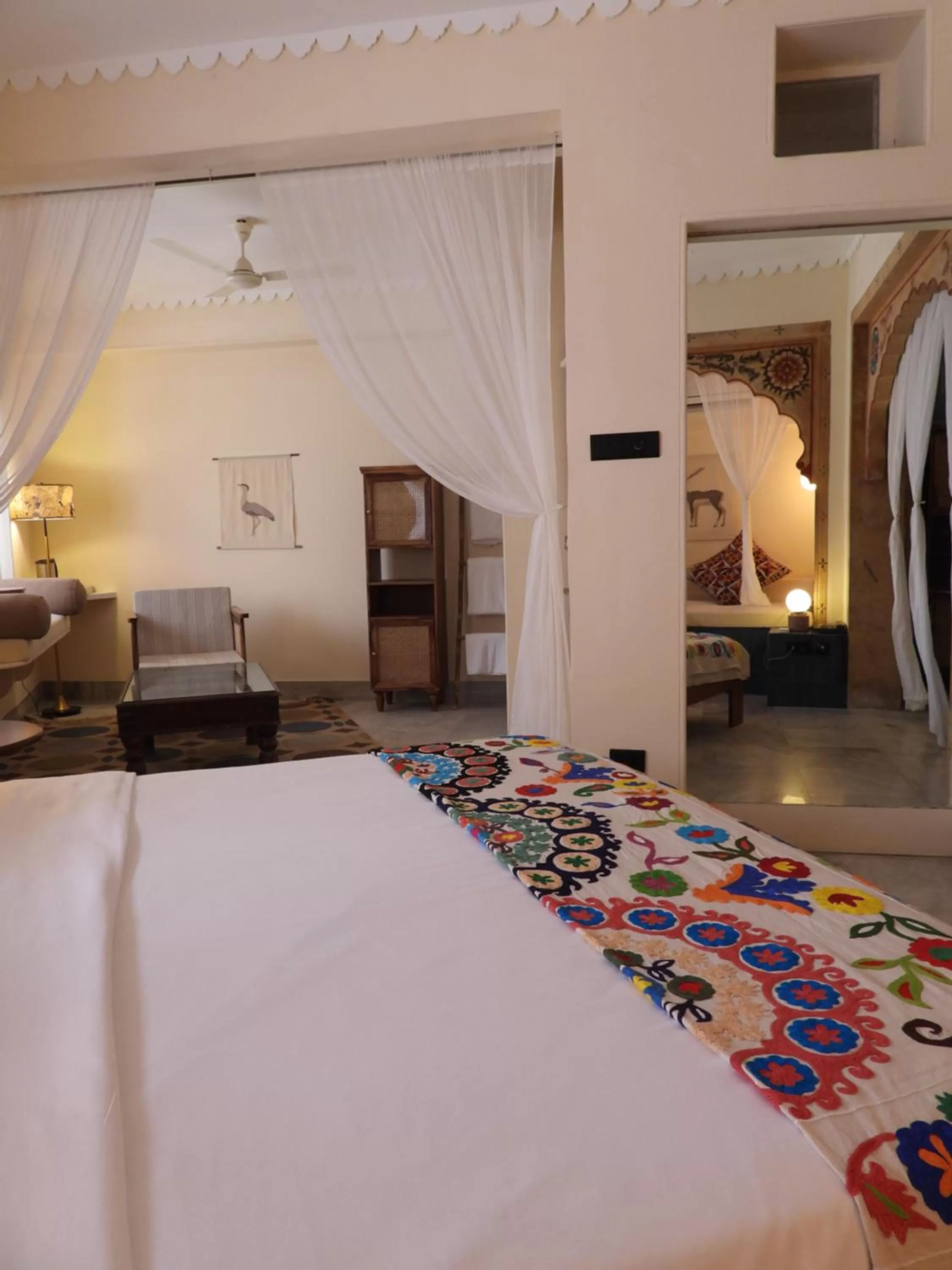 Bed in The Stepwell Hotel