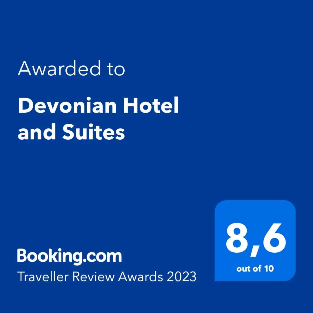 Certificate/Award in Devonian Hotel and Suites