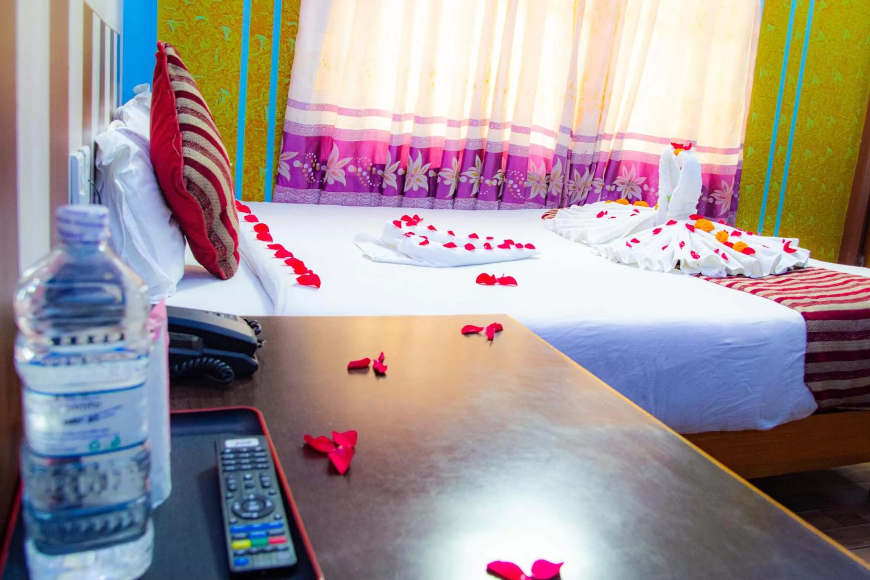 Bed in Hotel Middle Point Pvt Ltd