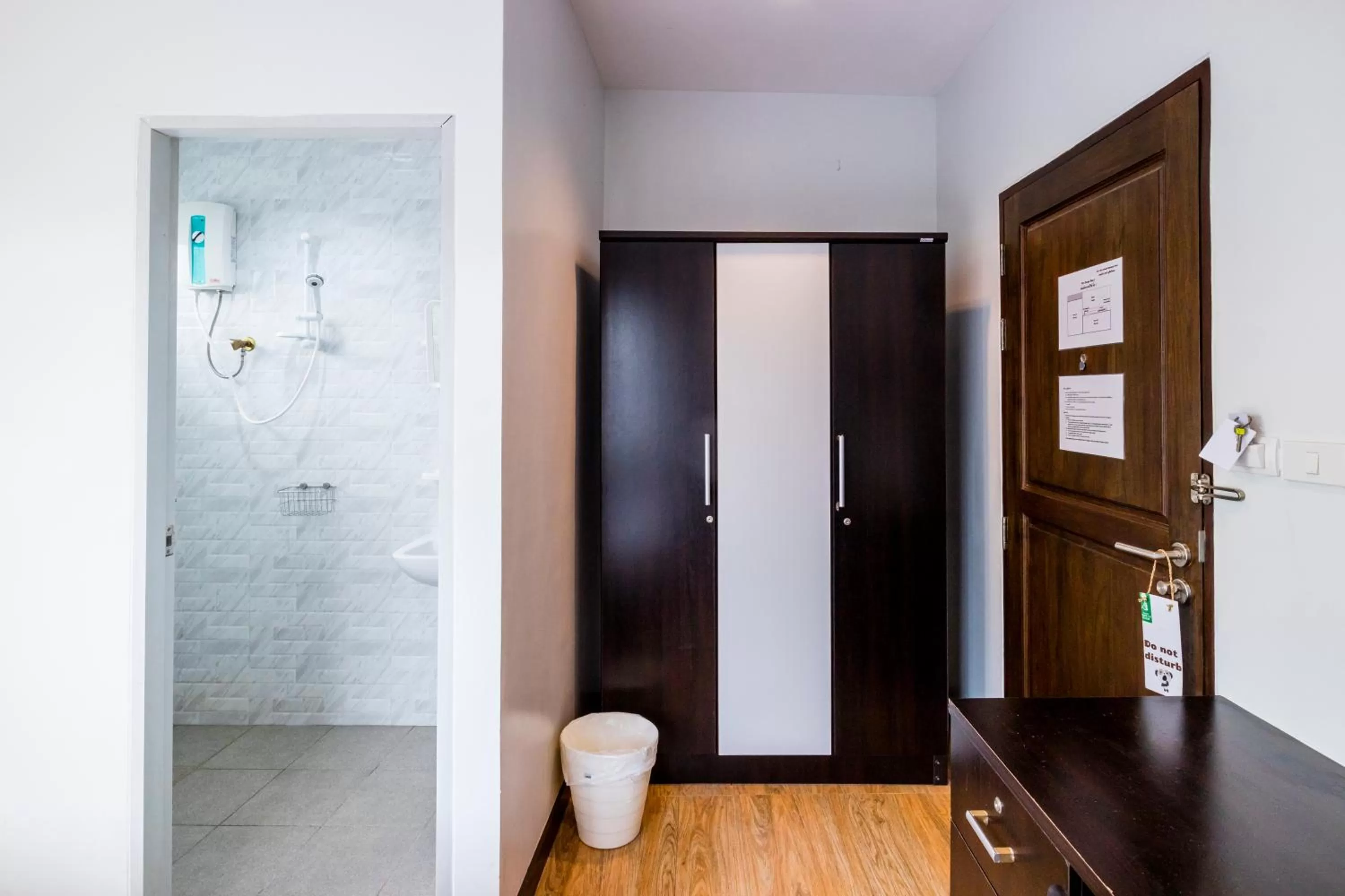 Bedroom in The Cube Sathorn Boutique Hotel เดอะ คิวบ์ สาทร บูติค โฮเทล Near BTS Surasak