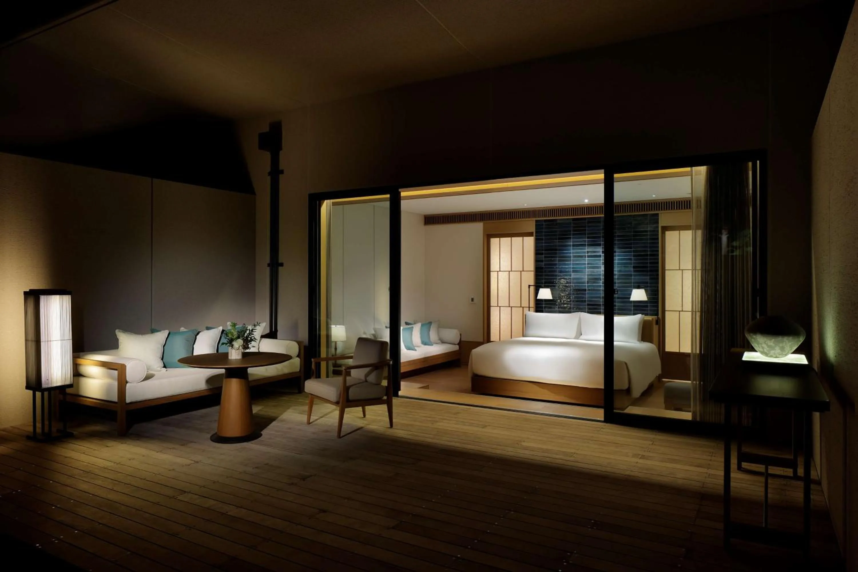 Night, Bed in ROKU KYOTO, LXR Hotels & Resorts by Hilton
