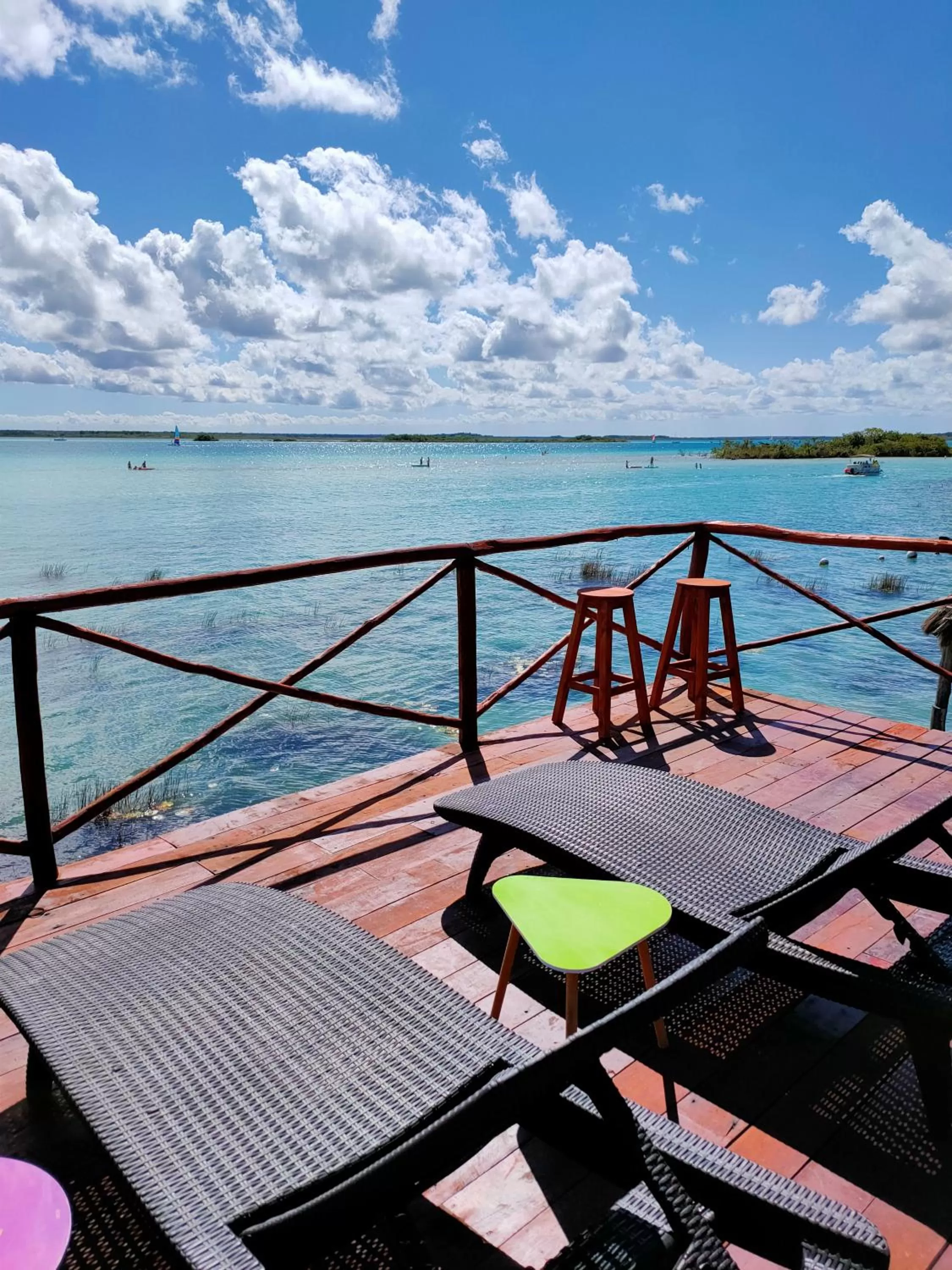 Off site in El Búho Lagoon Bacalar