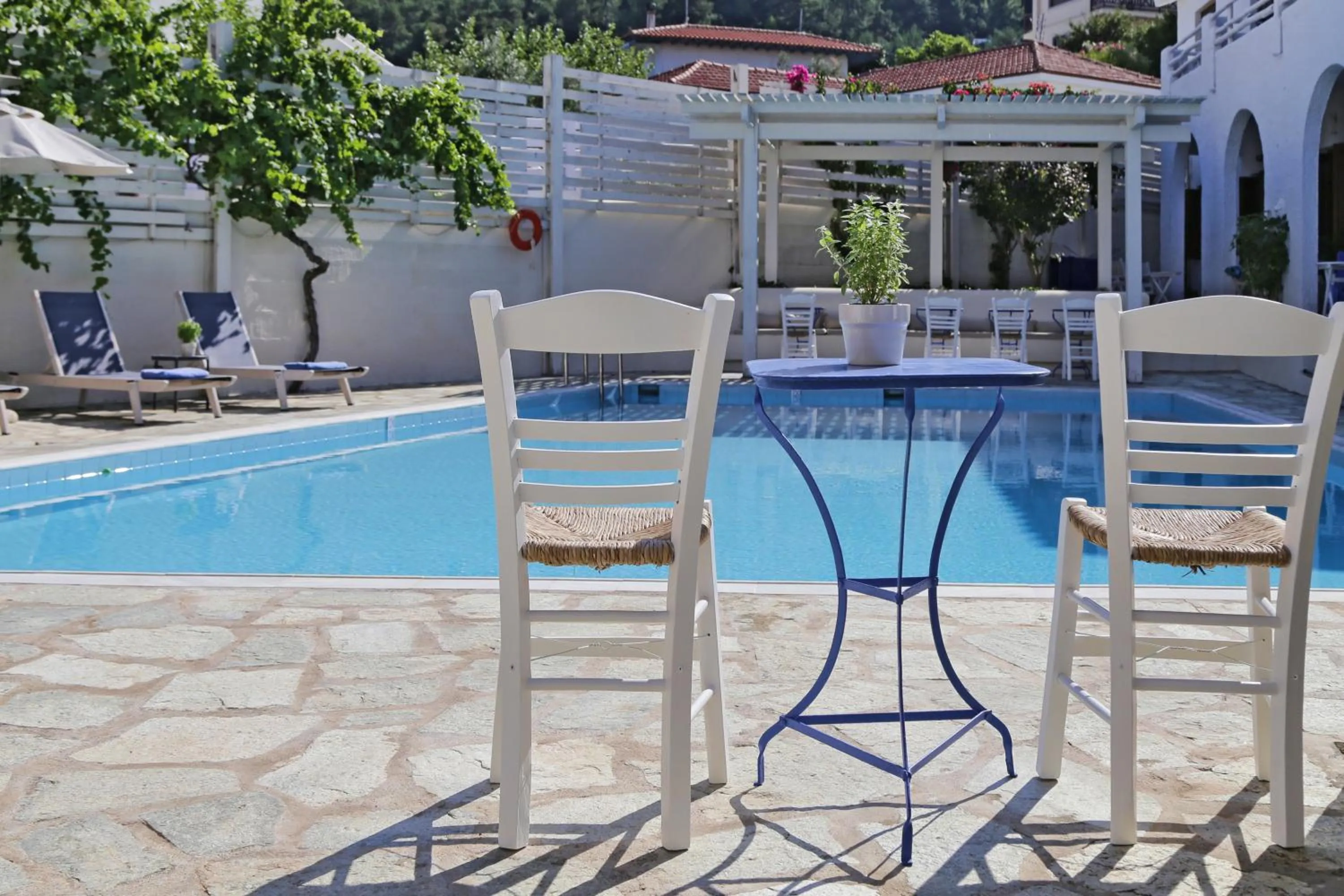 Swimming pool in Skopelos Village Hotel