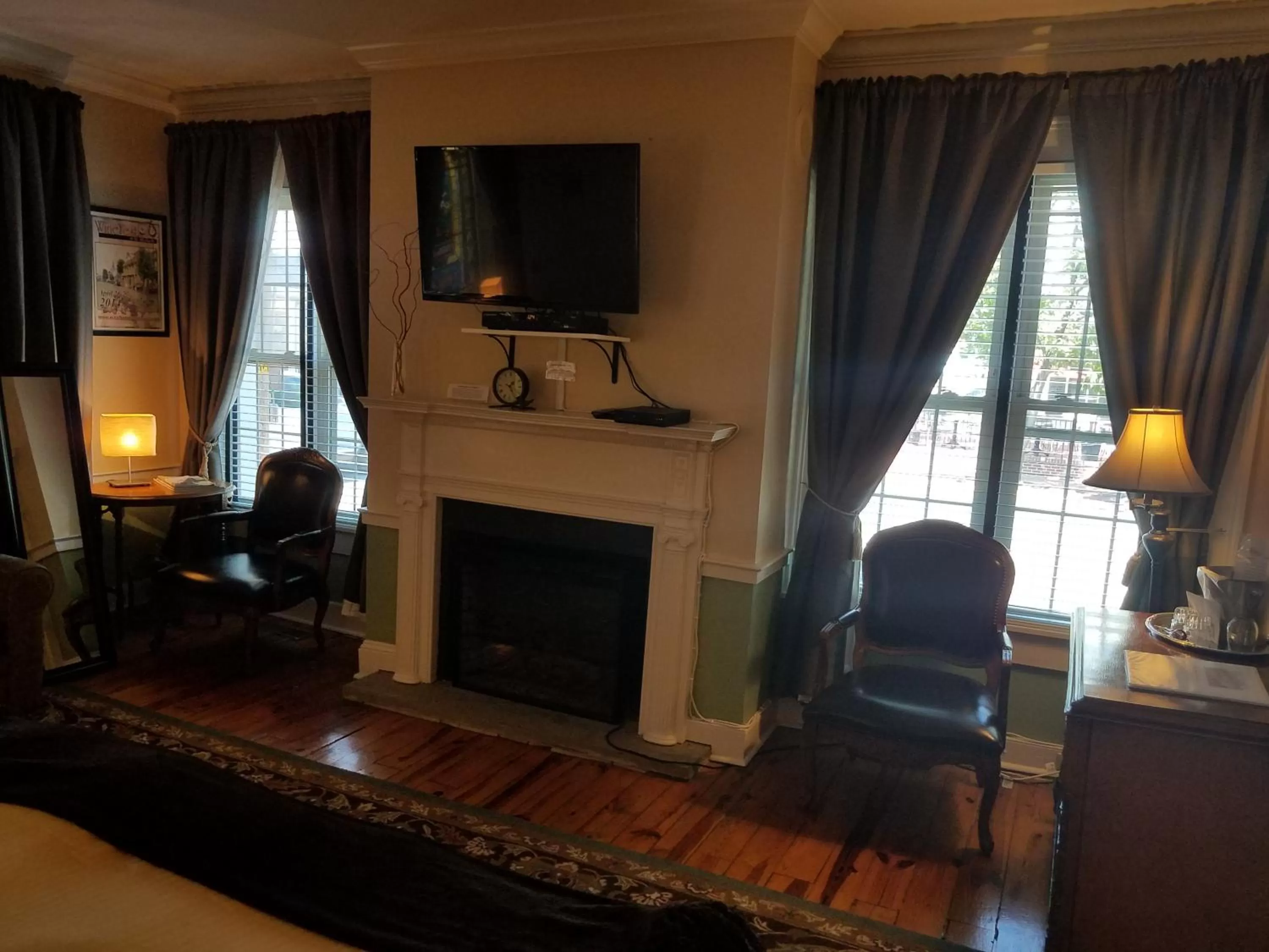 Decorative detail, TV/Entertainment Center in Old Brick Inn