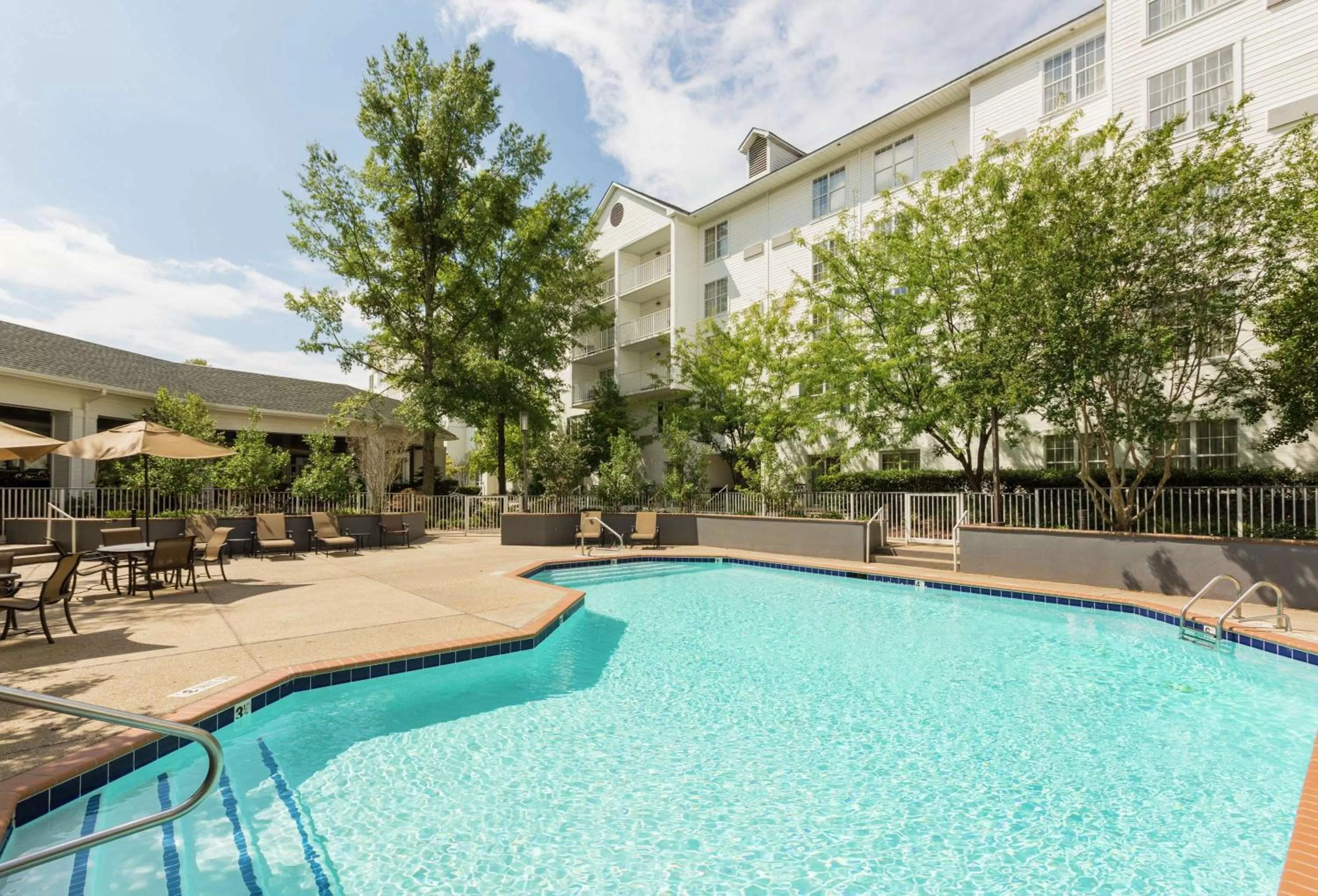 Pool view in DoubleTree by Hilton Raleigh Durham Airport at Research Triangle Park