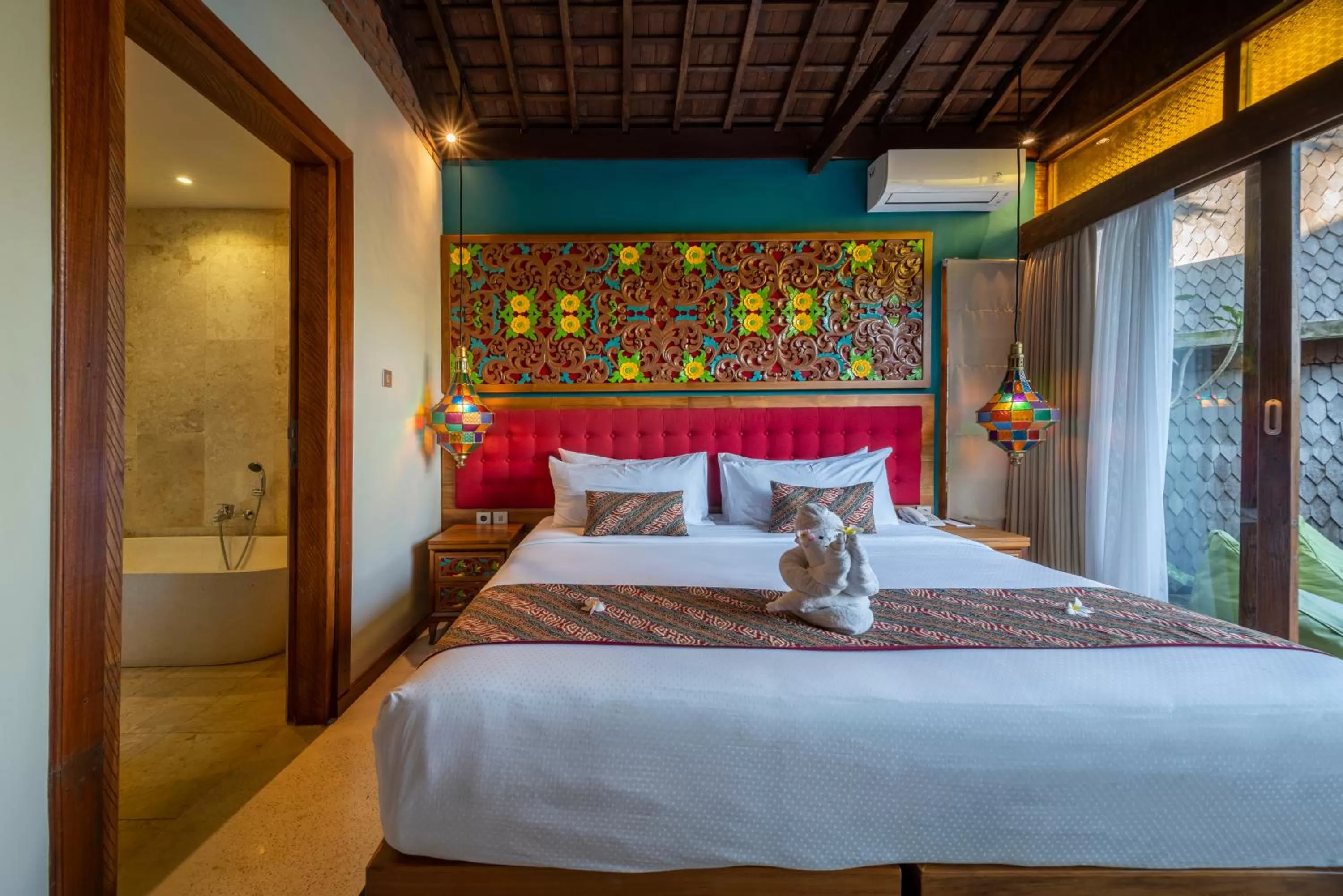 Bedroom, Bed in Menzel Ubud