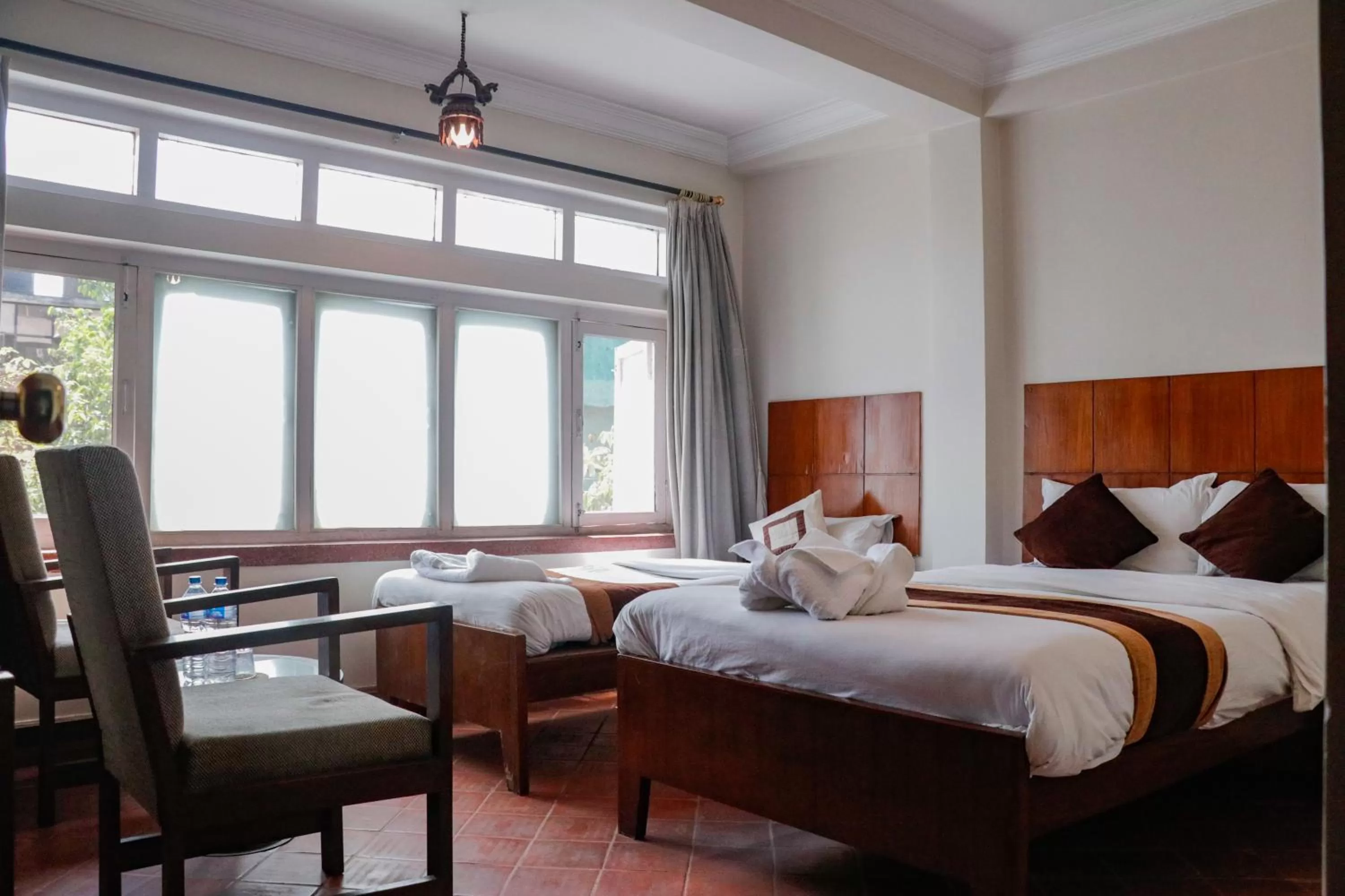 Photo of the whole room, Bed in Hotel ThorongLa Thamel