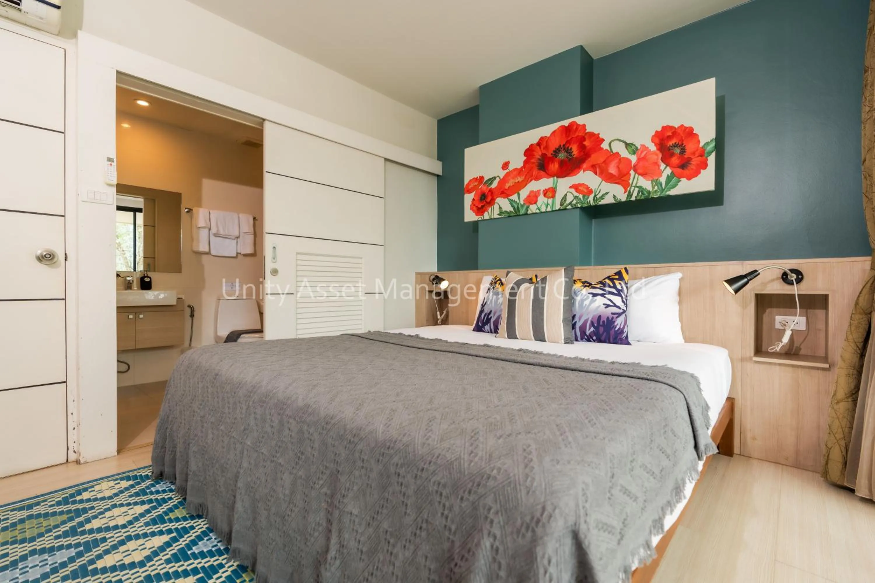 Bedroom, Bed in The Unity and The Bliss Patong Residence