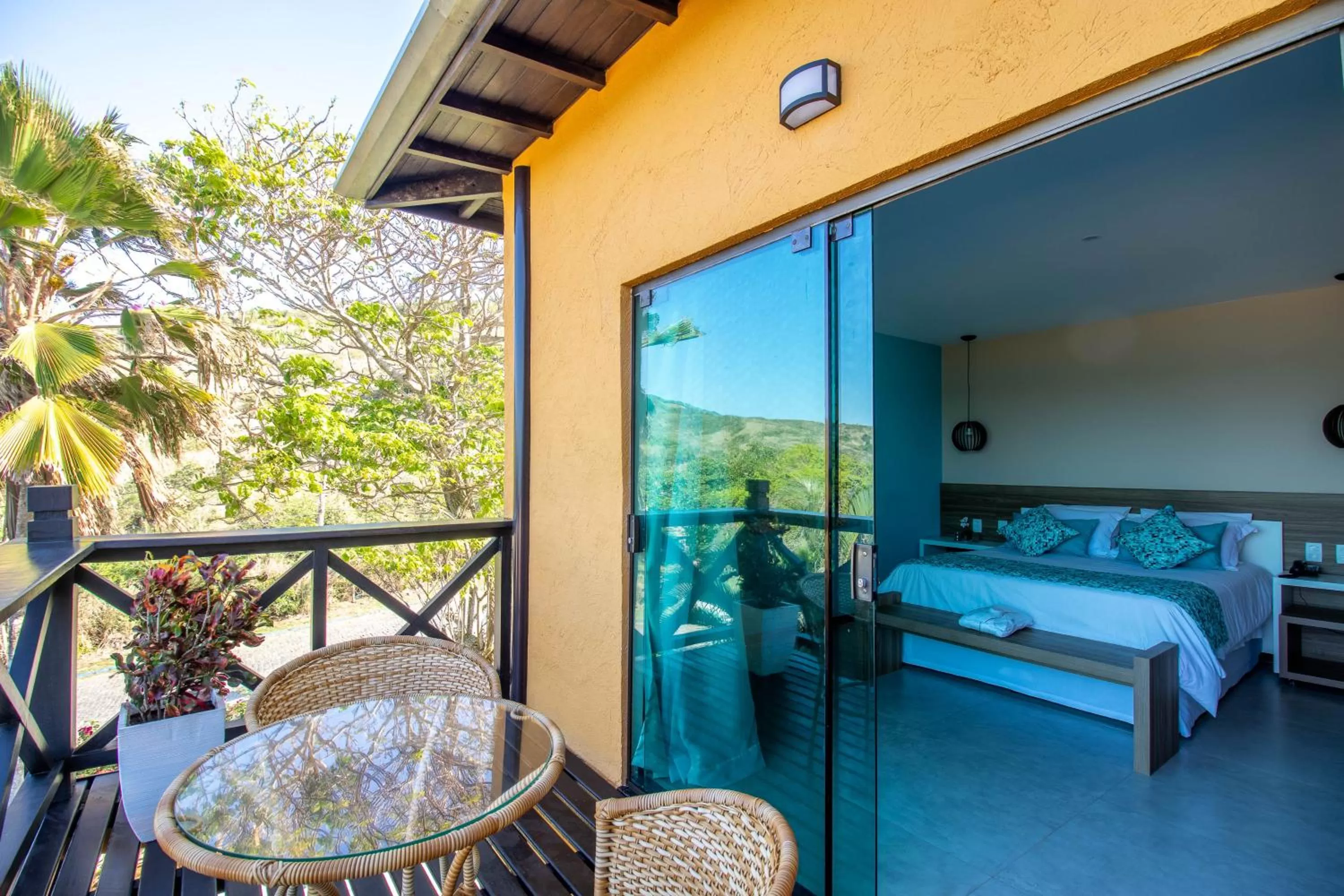 View (from property/room), Bed in Hotel Pousada Brava Club