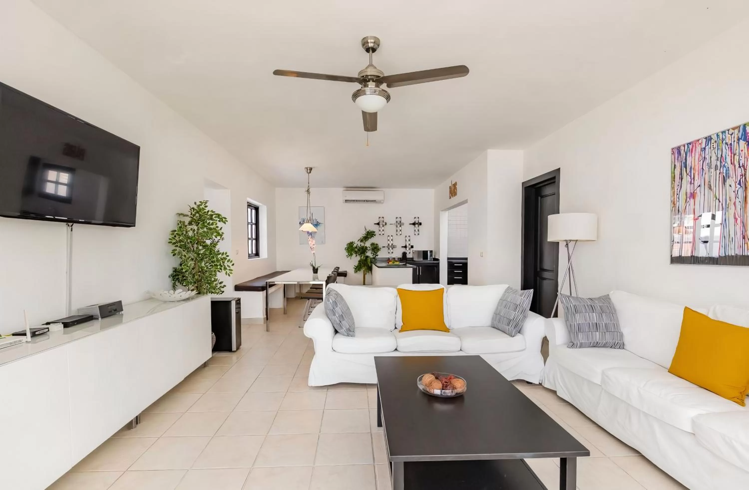 Living room in Flor del Mar Condo Punta Cana Beachfront