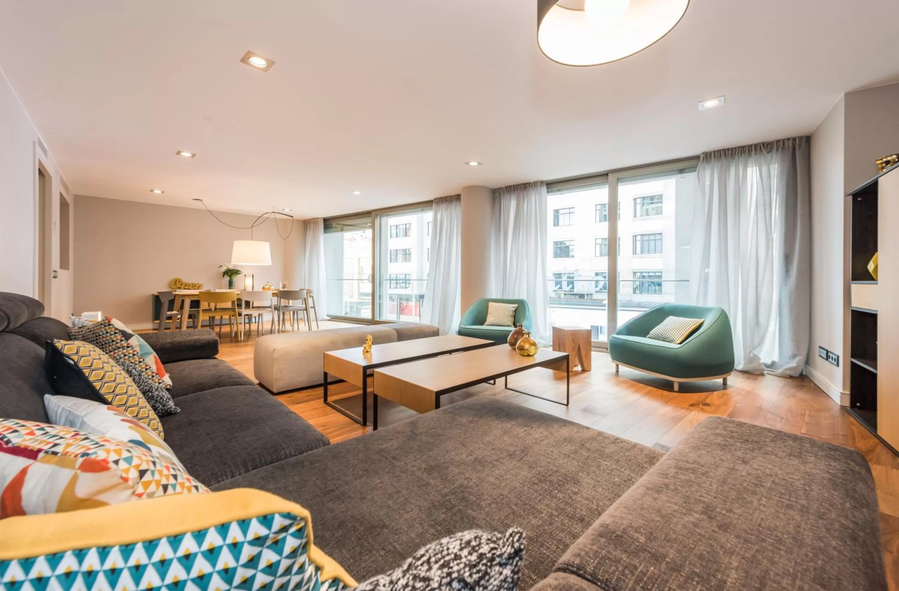 Living room in Gran View Apartments