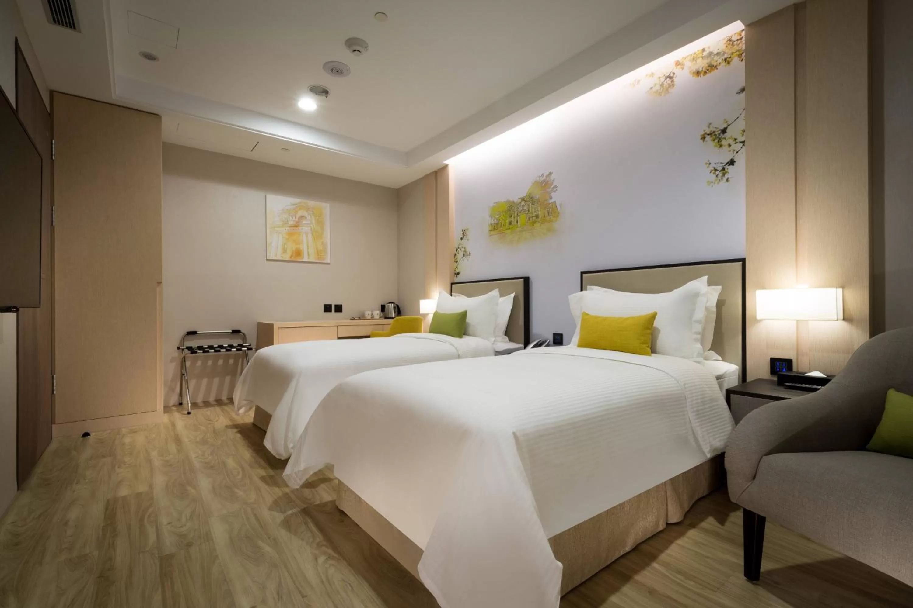 Bed in 台南星鑽國際商旅 Hua Hotel