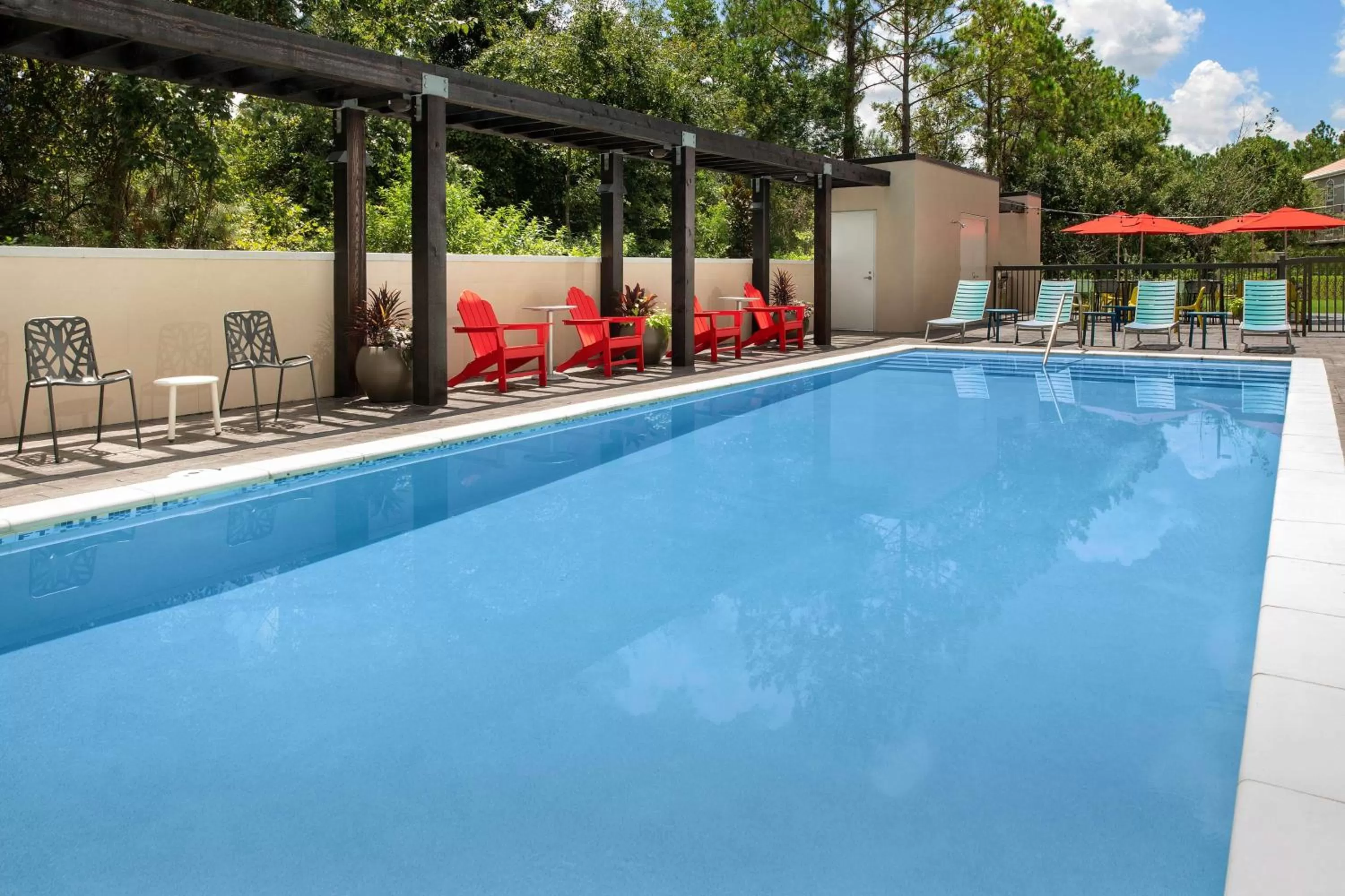 Pool view in Home2 Suites By Hilton St. Augustine I-95