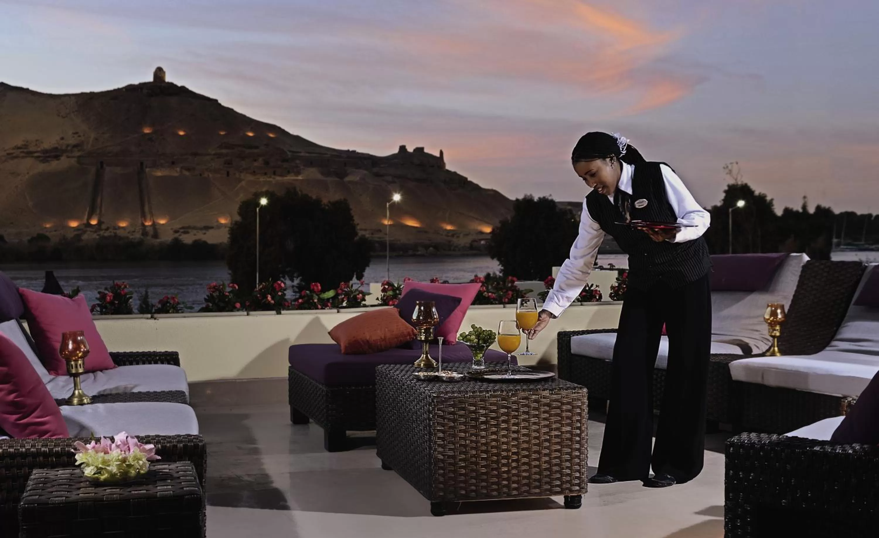 Staff in Mövenpick Resort Aswan