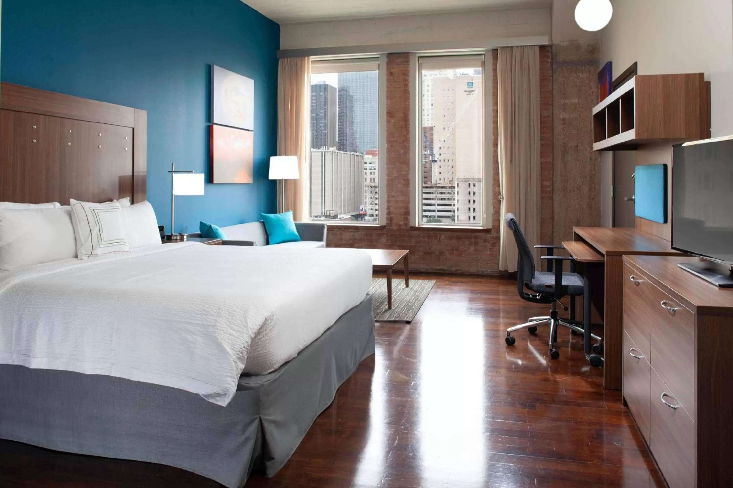 Photo of the whole room, Bed in TownePlace Suites by Marriott Dallas Downtown