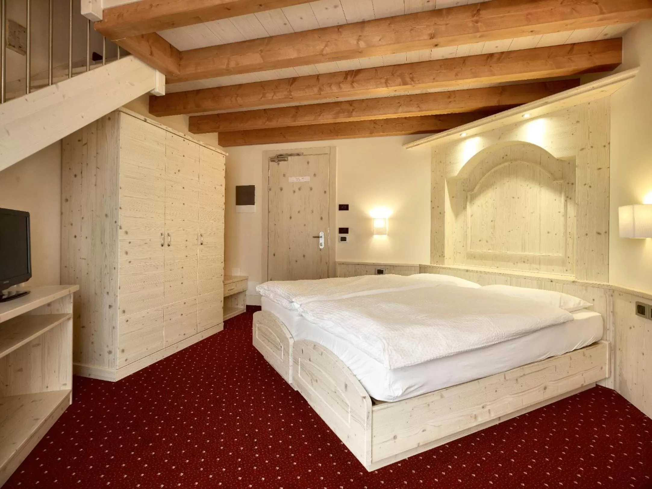 Bed in Panorama Hotel Fontanella