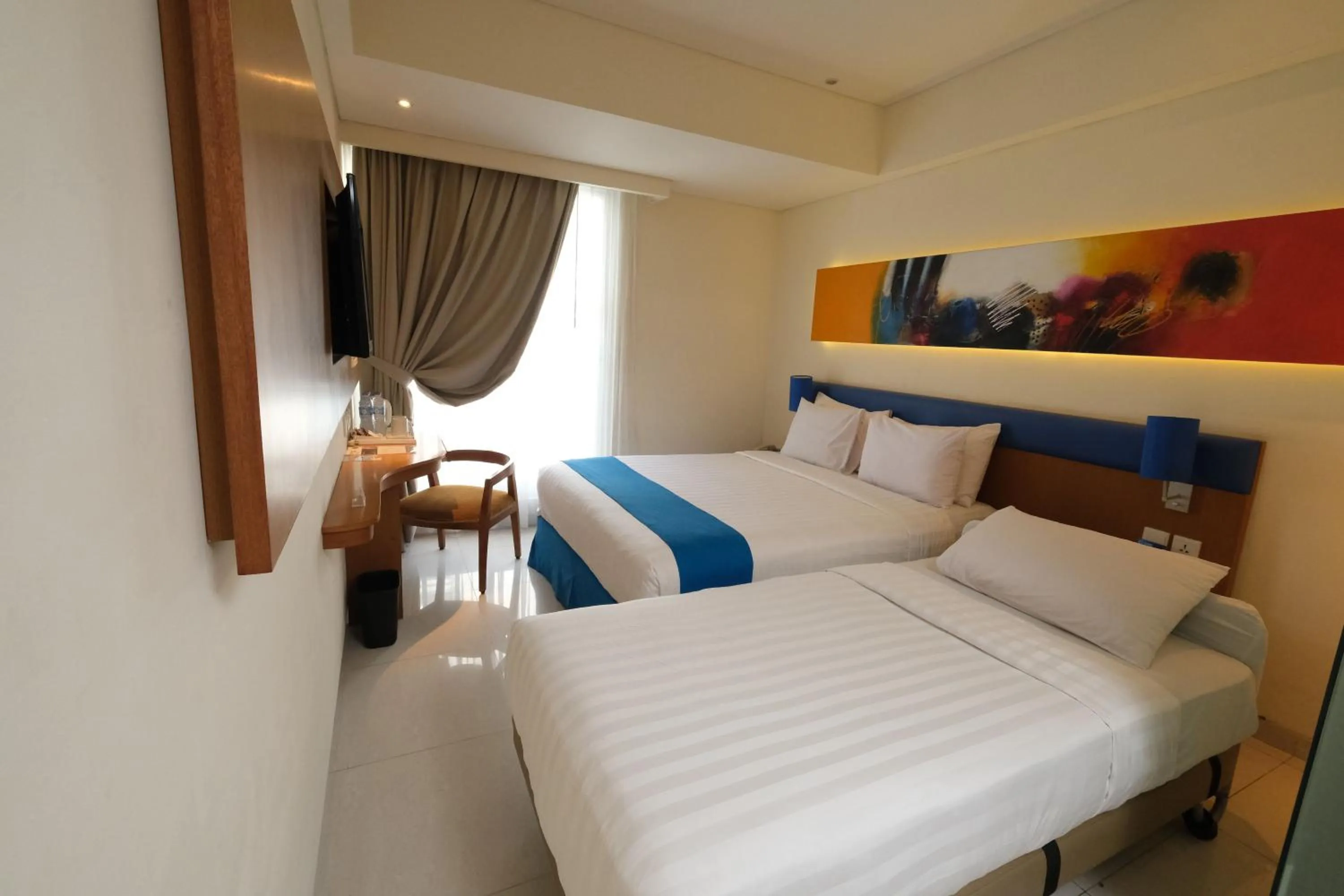 Bed in Zia Hotel Kuta