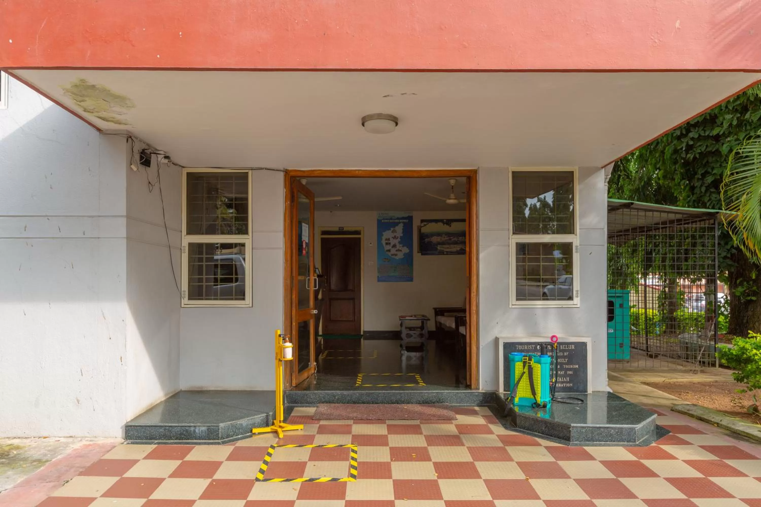 Facade/entrance in KSTDC Hotel Mayura Velapuri Belur