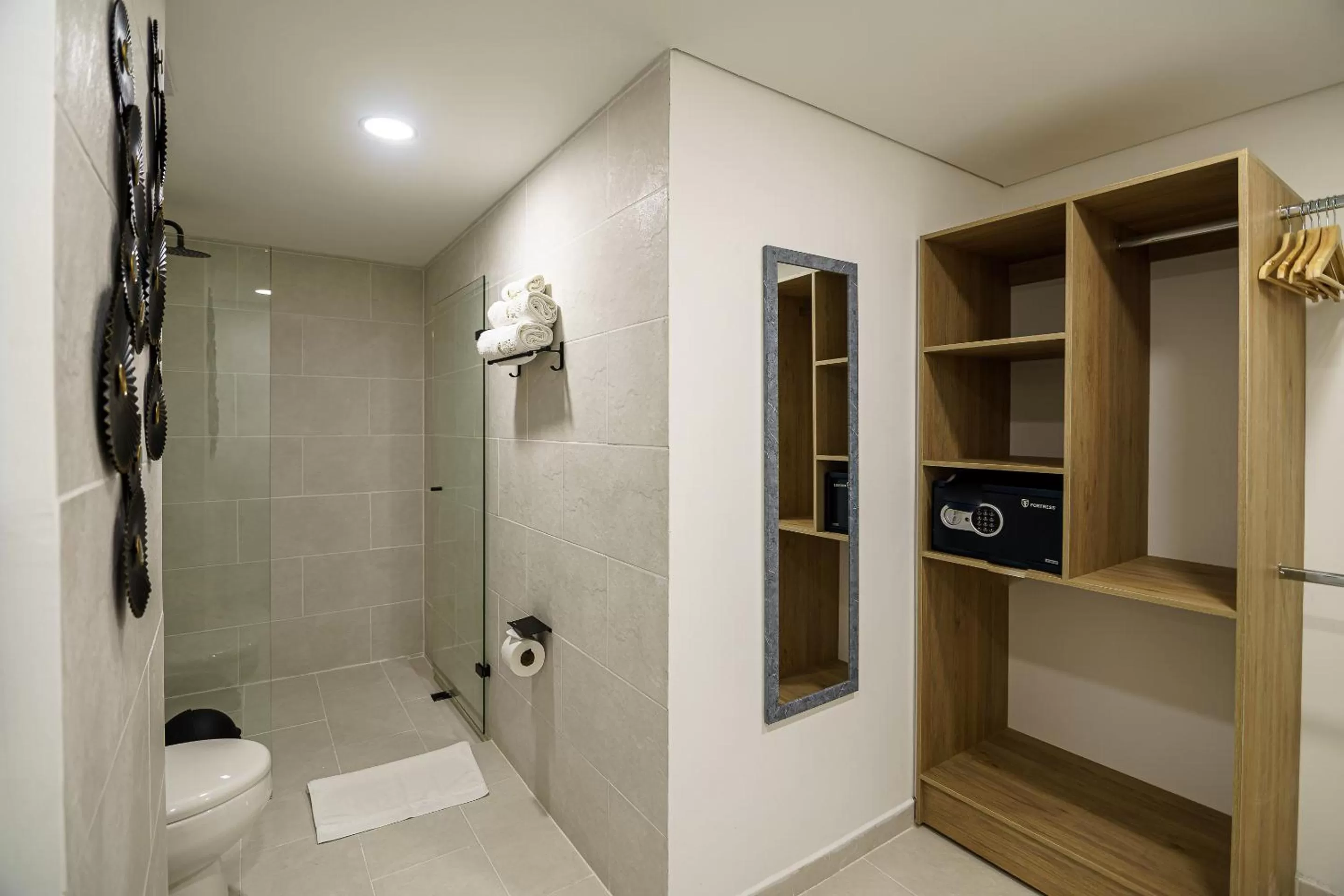 Shower in First Class Hotel