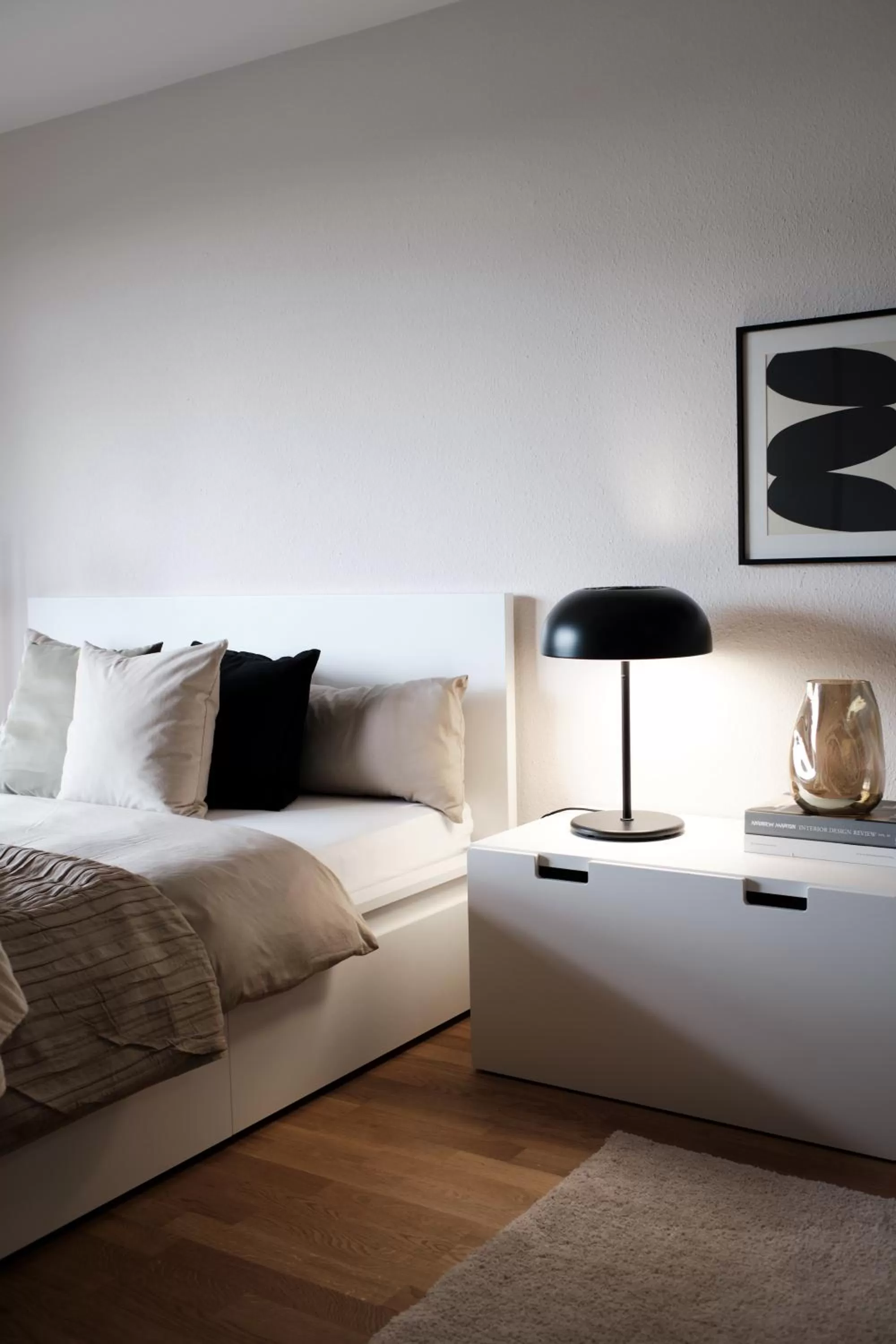 Bed in SAXX Apartments Leipzig