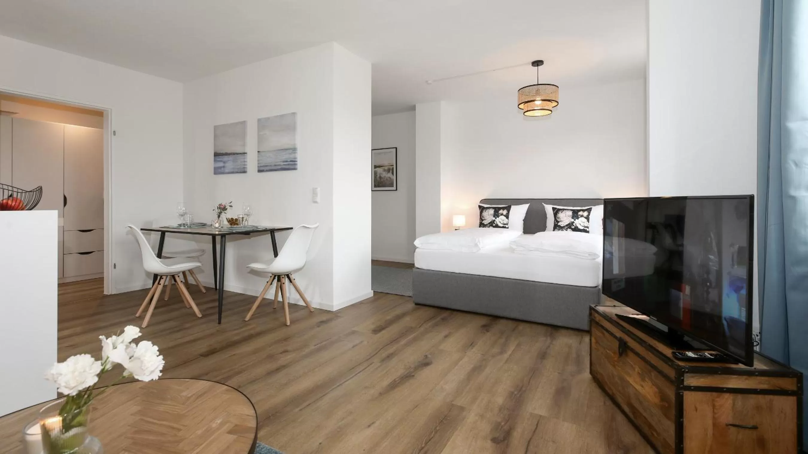 Bed in Hotel Obermaier