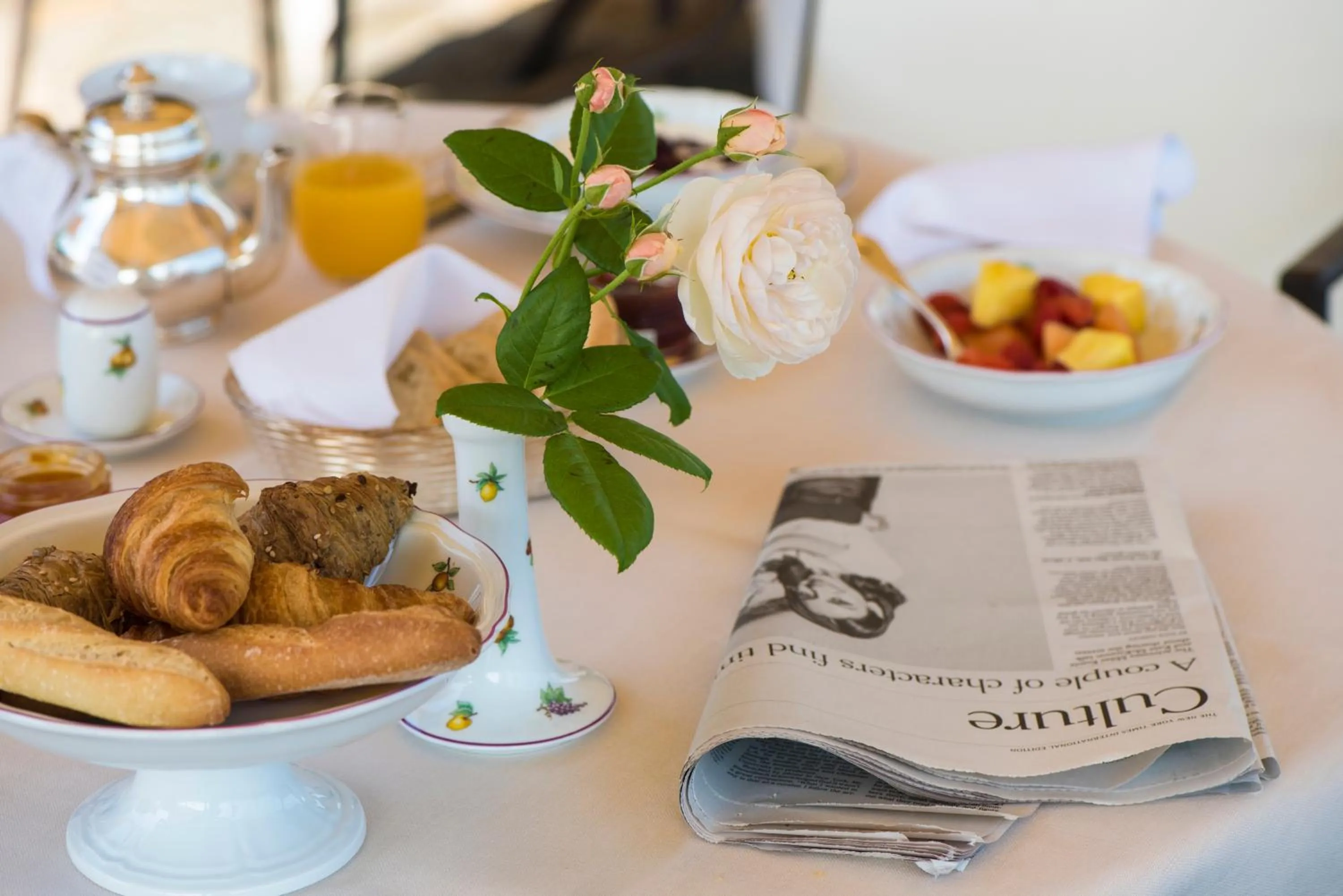 Continental breakfast in Hotel Le Fontanelle
