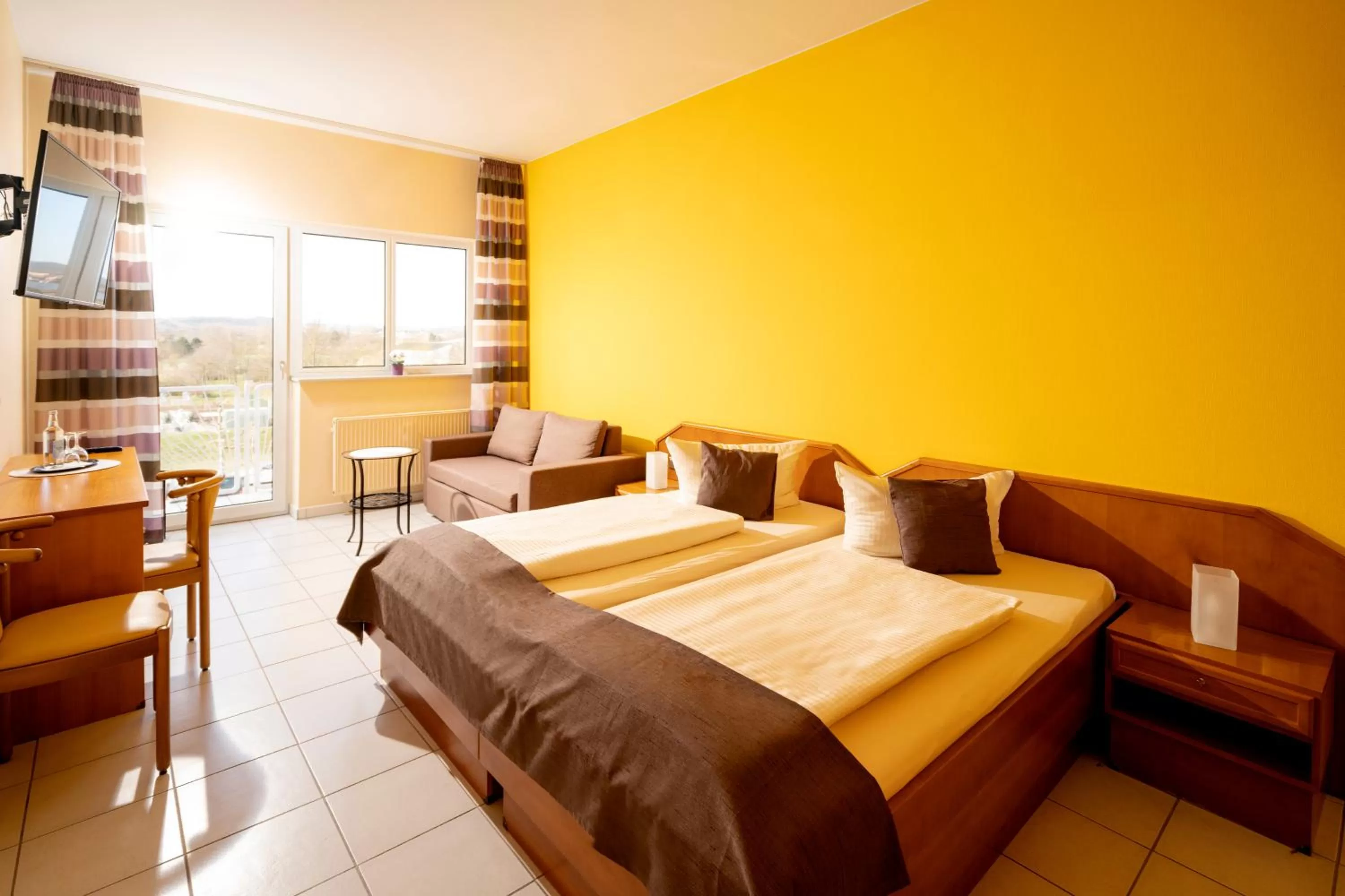 Bed in Hotel Nahetal