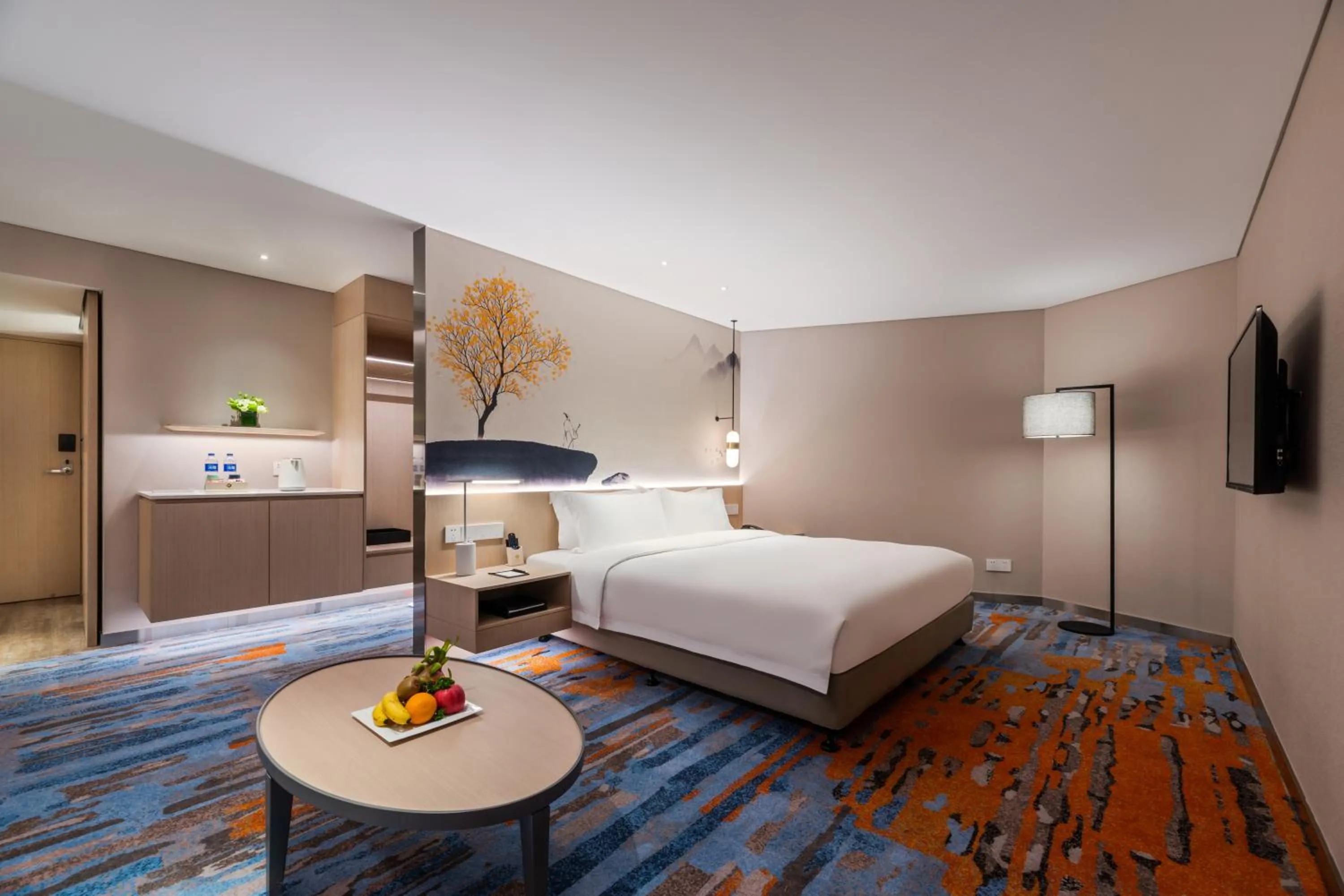 Bed in Sunworld Hotel Wangfujing