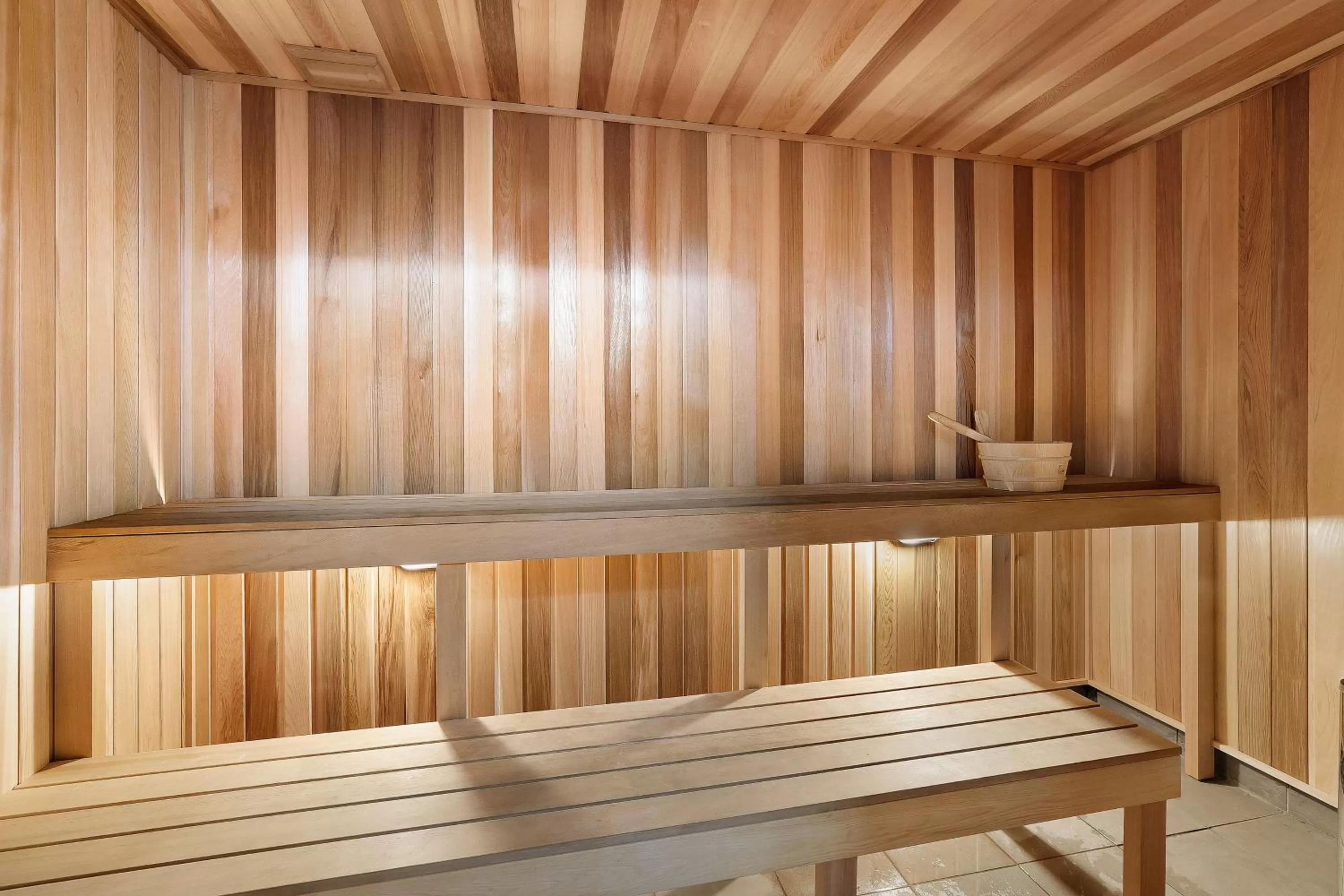 Sauna in Surfers Century Oceanside Apartments