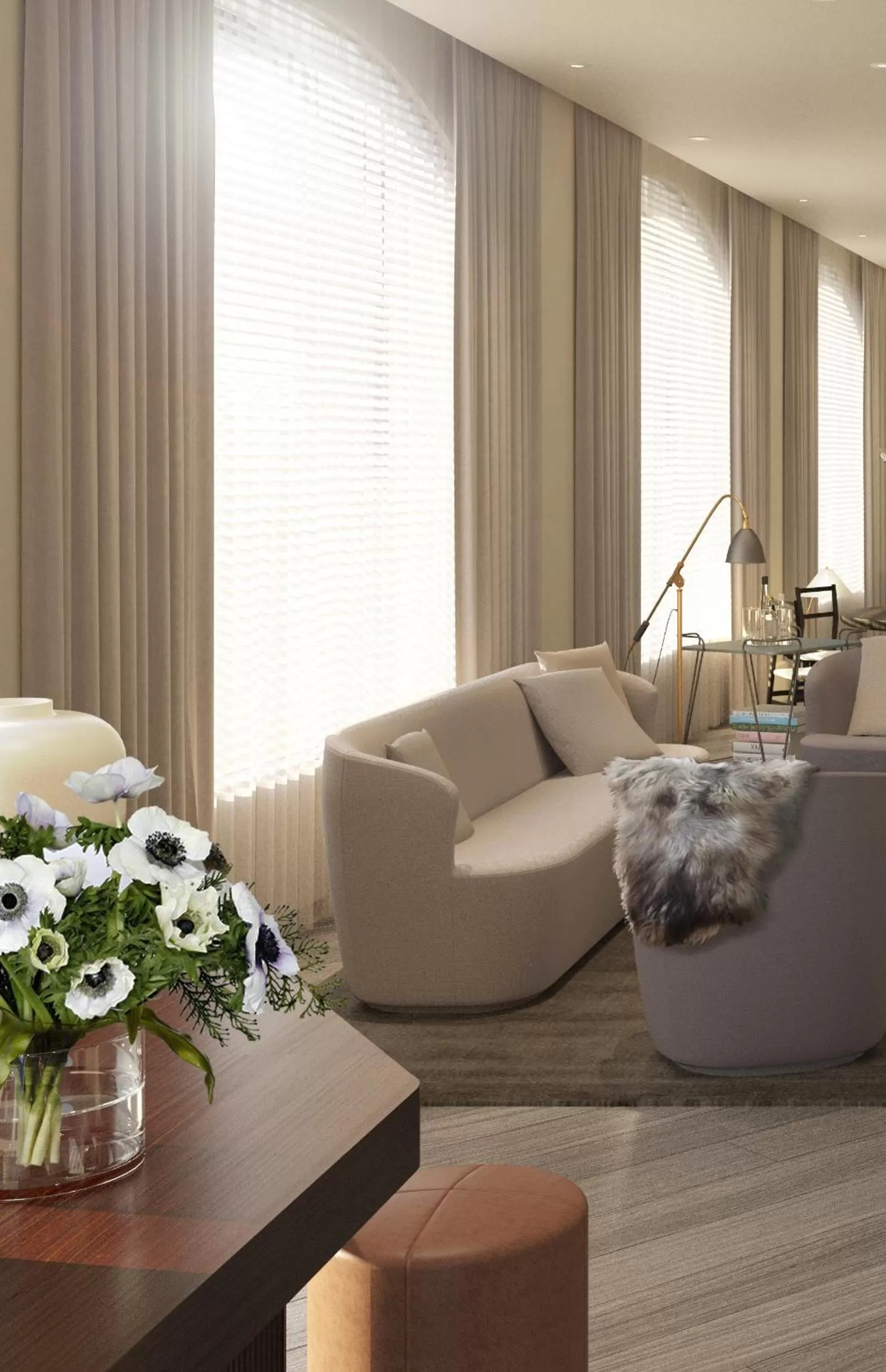 Living room in 11 Howard, New York, a Member of Design Hotels