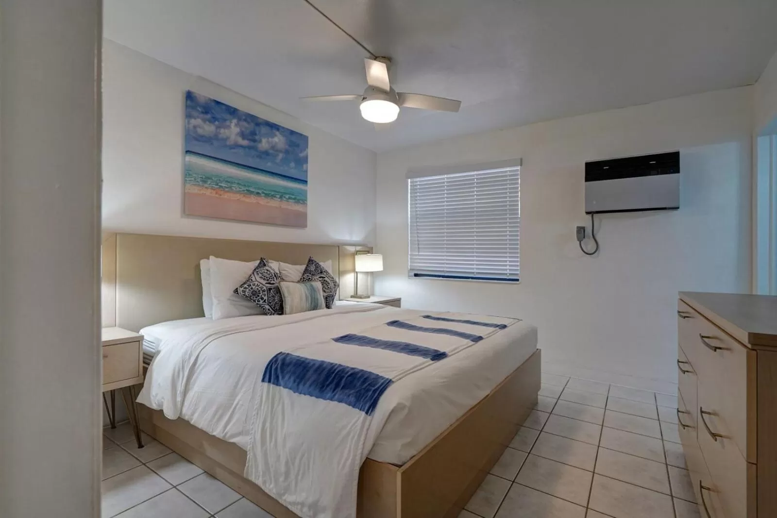 Bed in Sea Garden by the Sea