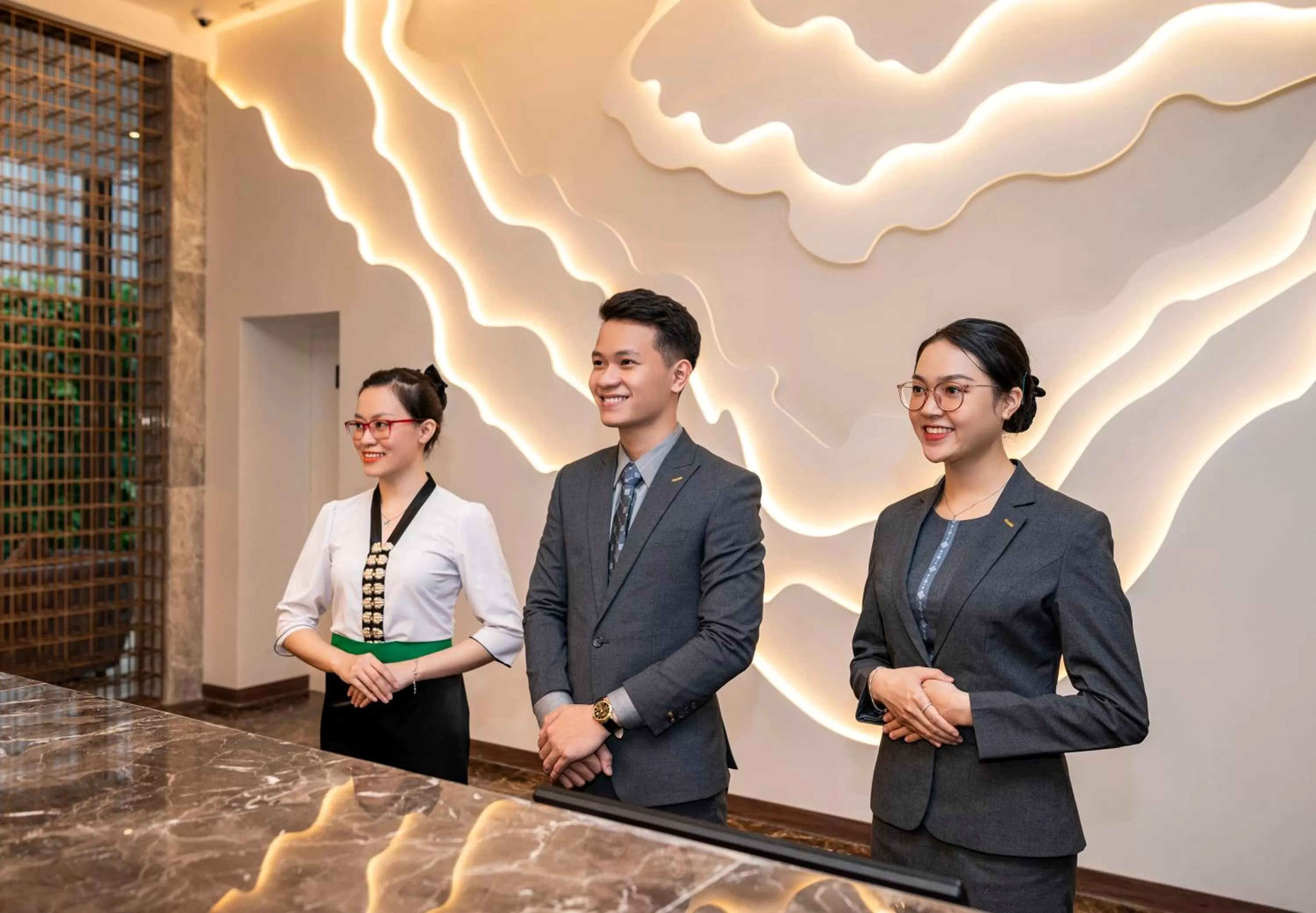 Staff in Muong Thanh Luxury Saigon Hotel