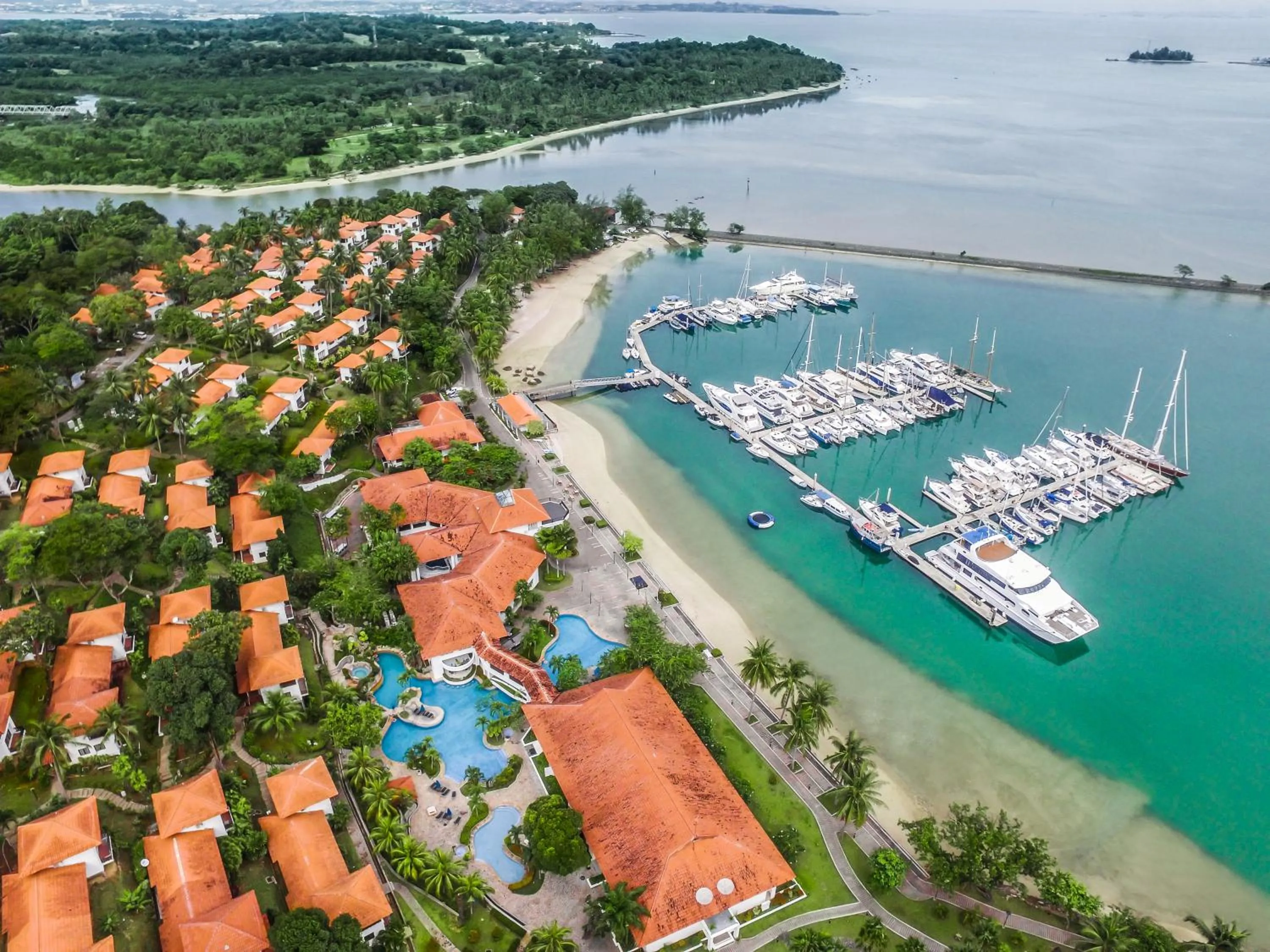 Bird's eye view in Nongsa Point Marina