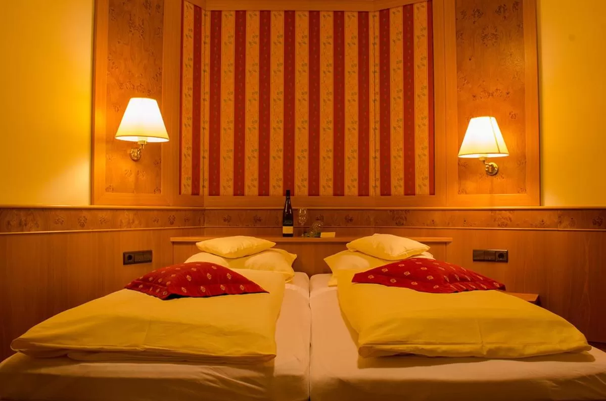 Bed in Gästehaus Vinetum