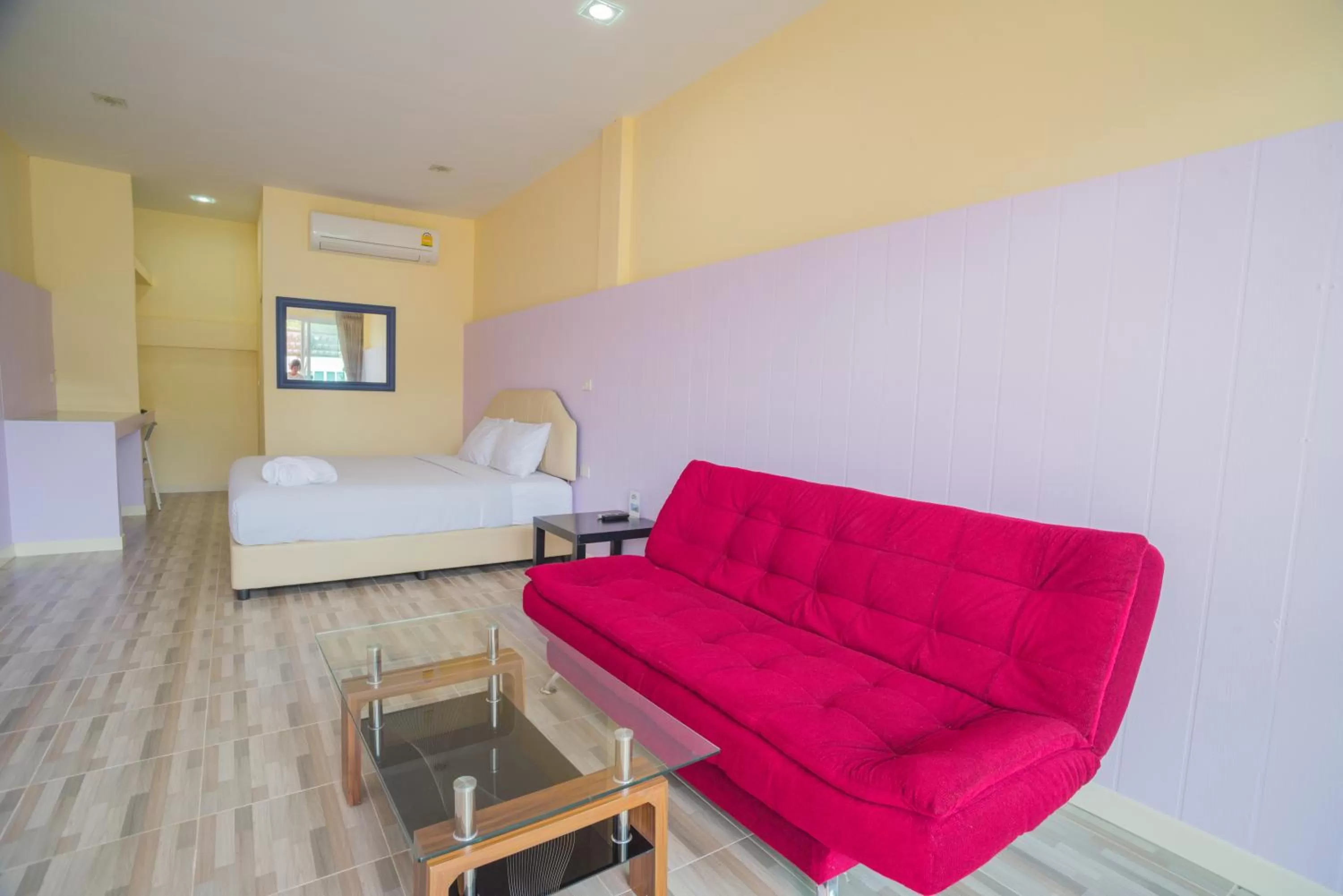 Bed in The Cube Resort